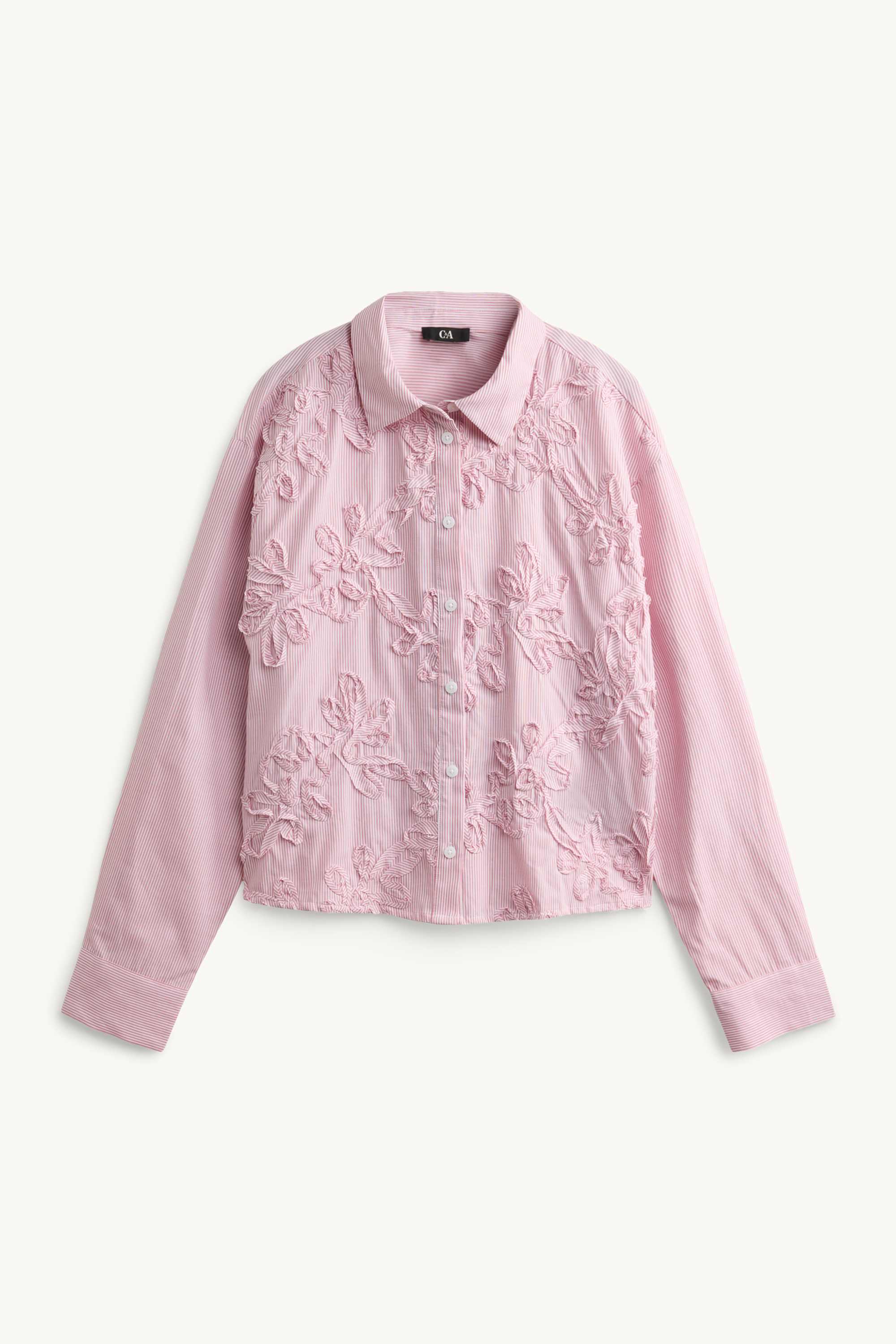 Blouse - striped rose