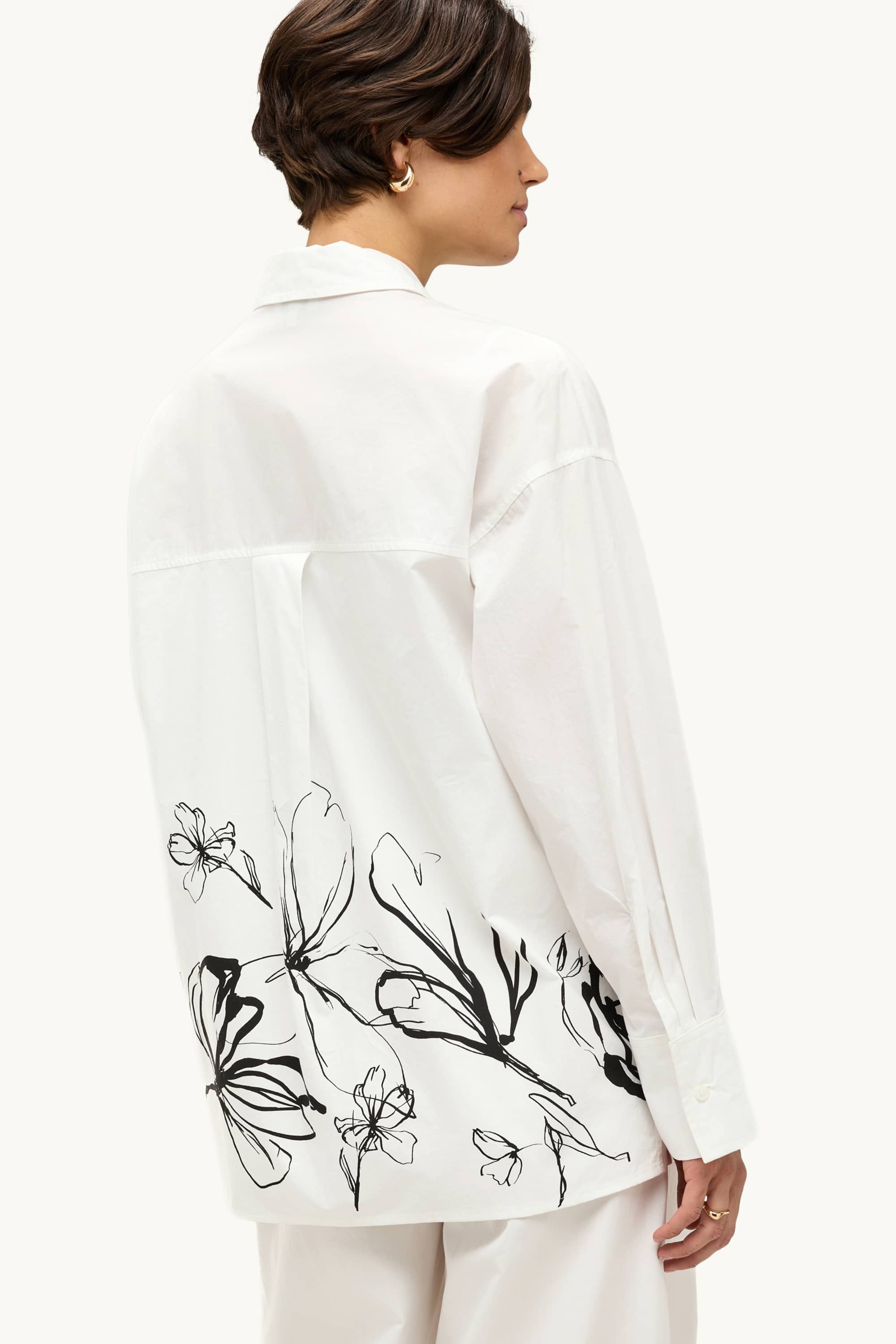 Blouse - floral white