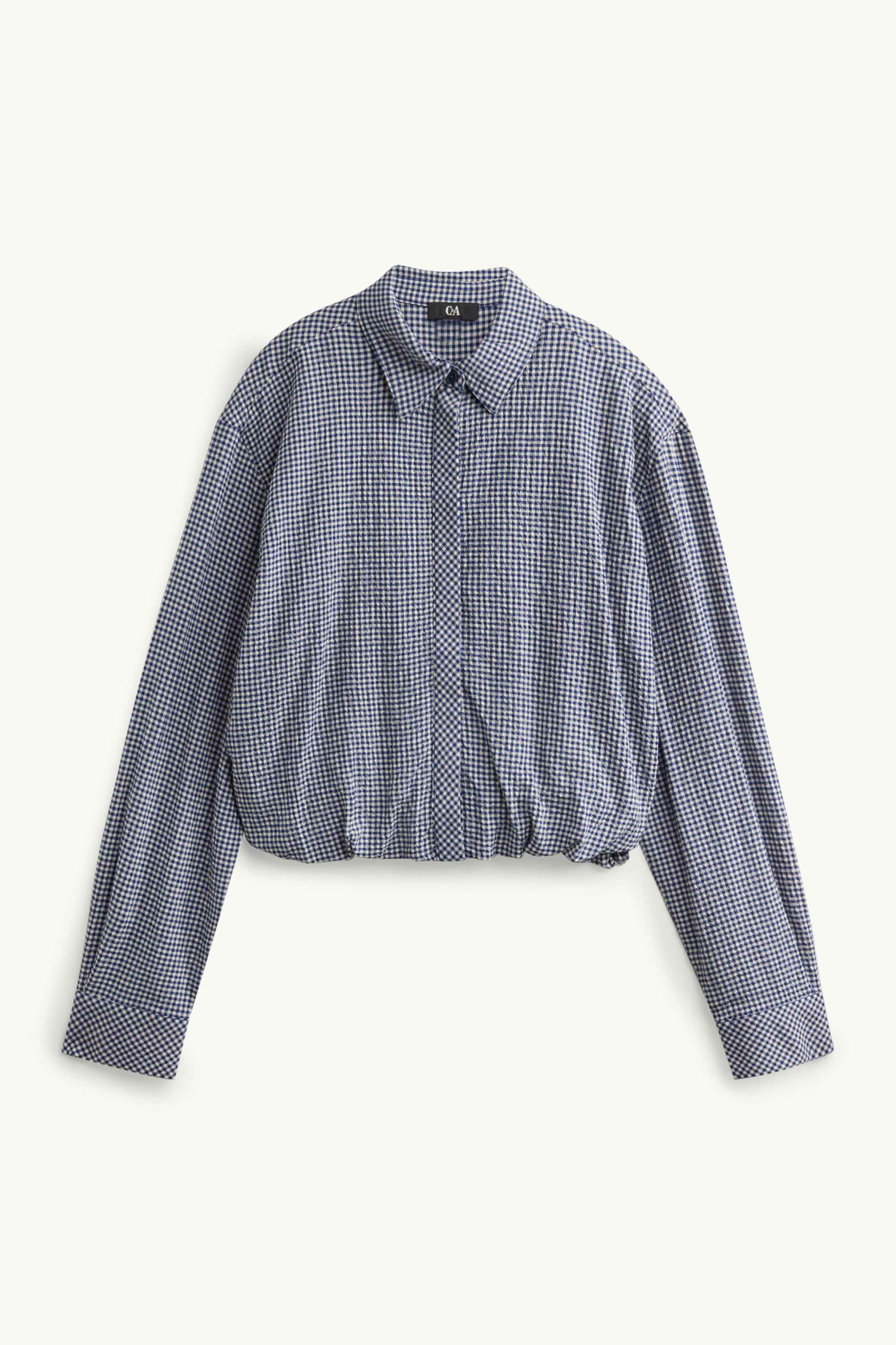 Shirt blouse - check blue / white