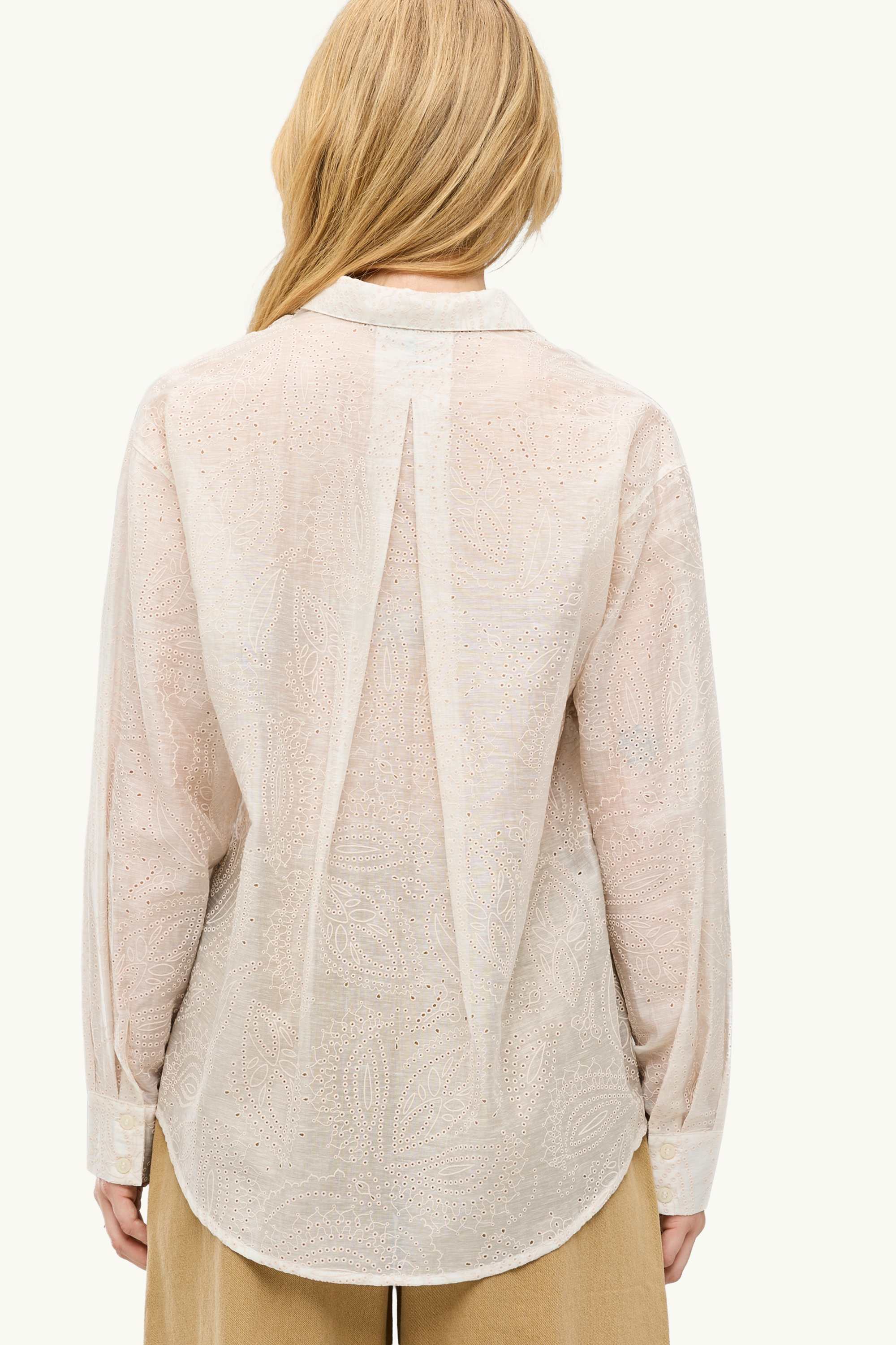 Blouse - broderie anglaise creme