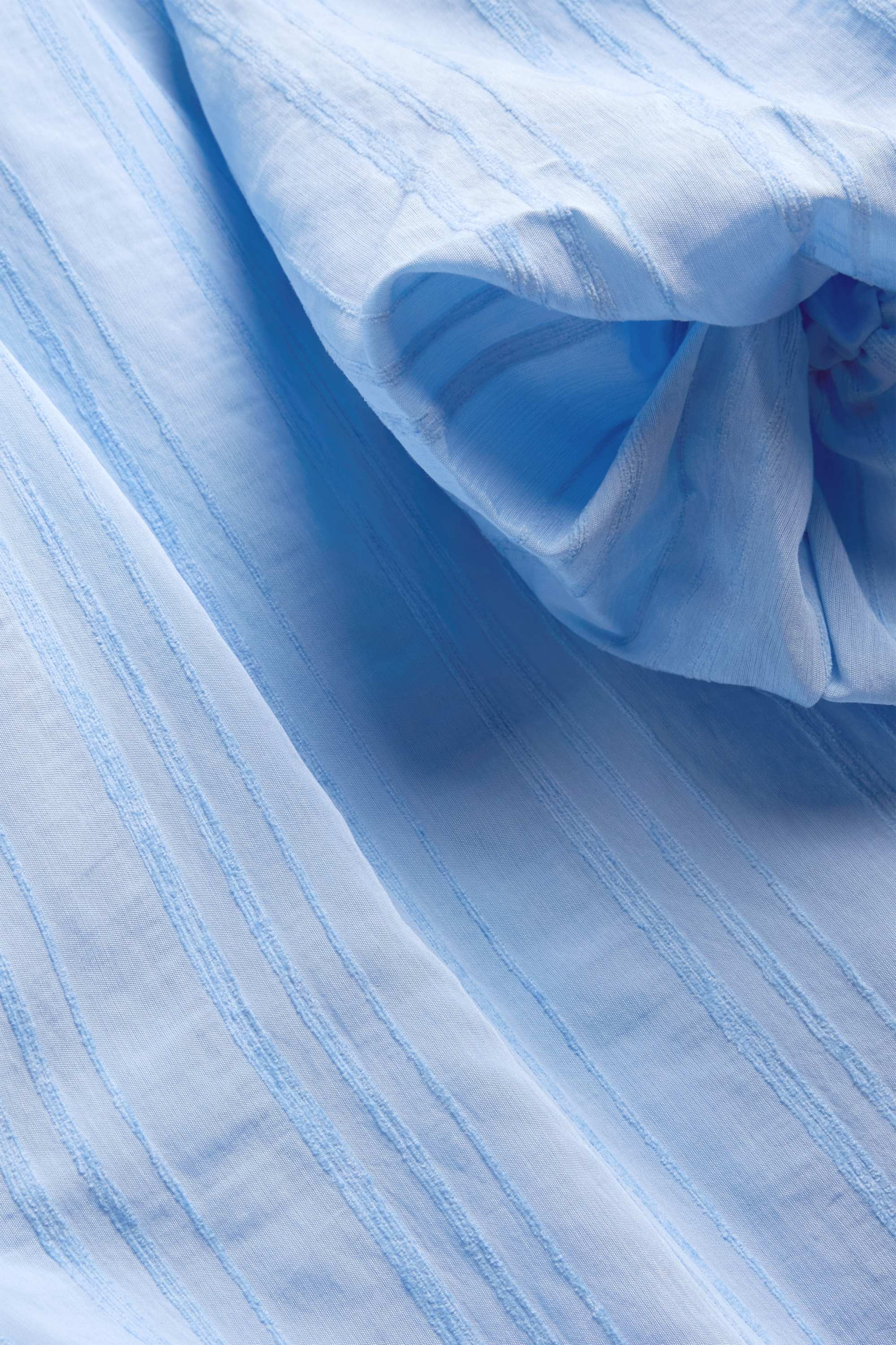 Blouse - textured blue