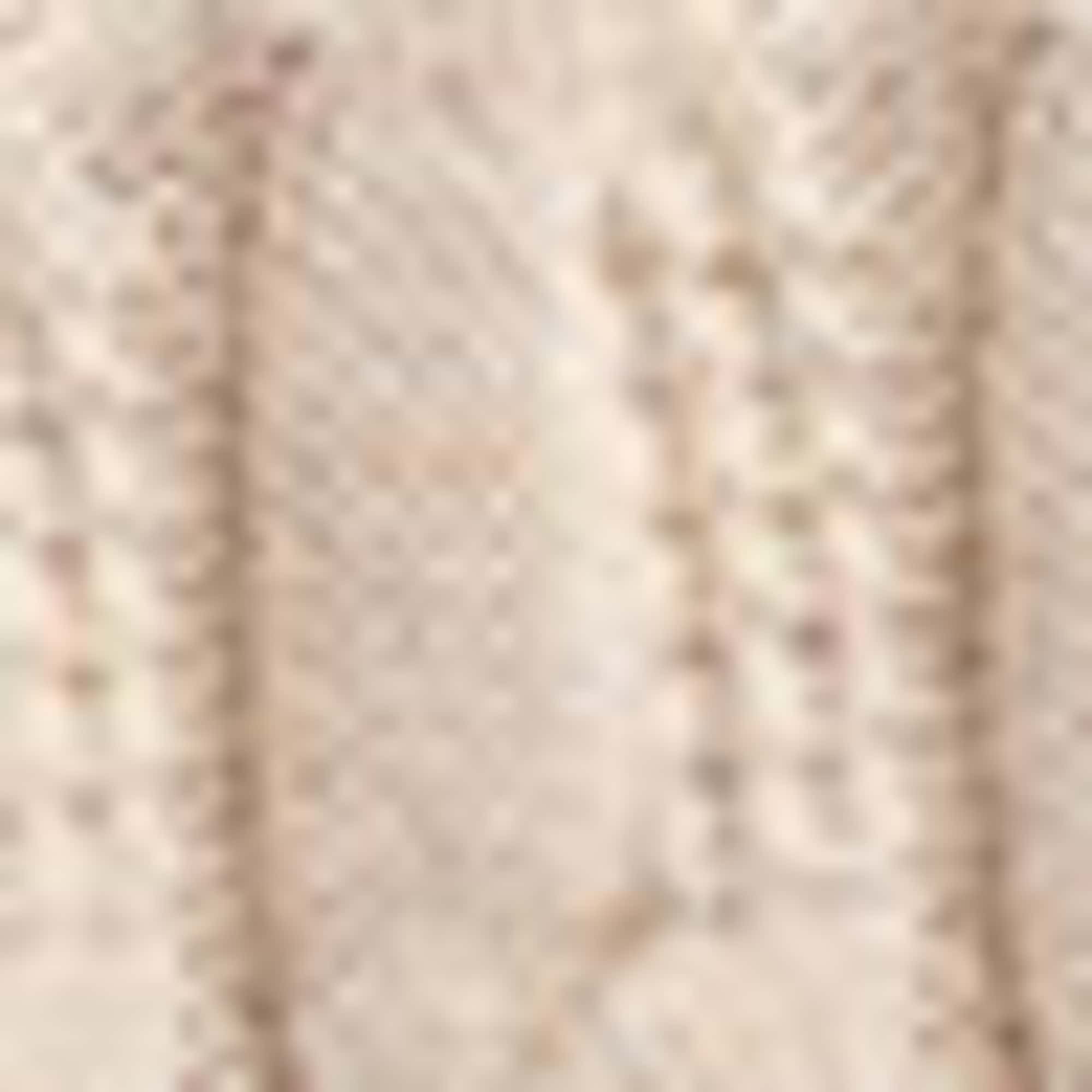 Knitted jumper - short sleeve - cable knit pattern beige