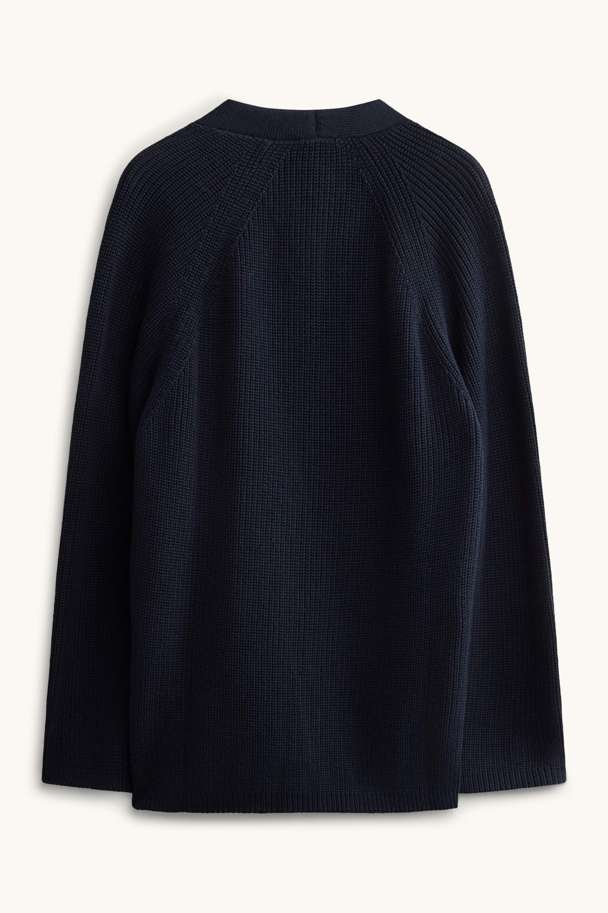 Cardigan - ribbed dark blue
