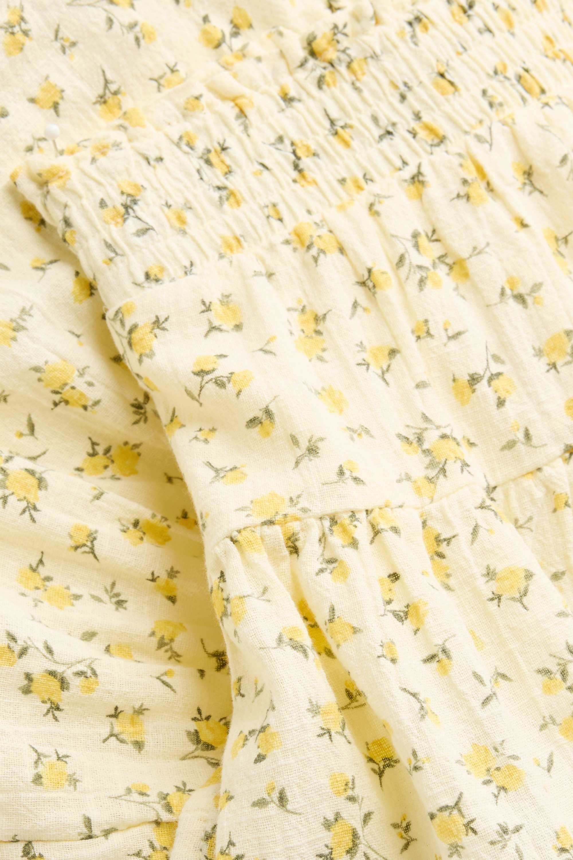 Skirt - floral yellow
