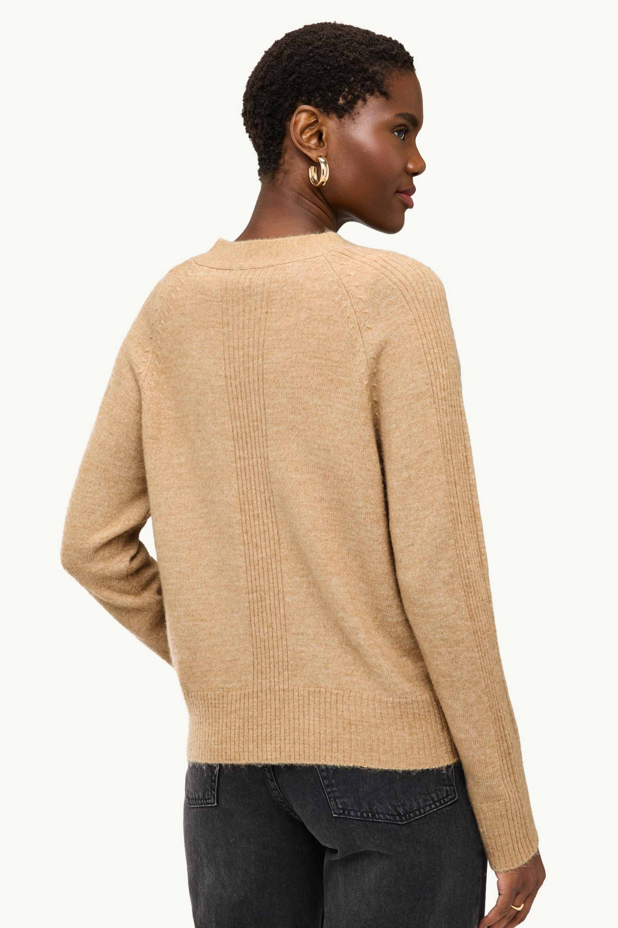 Cardigan beige / brown