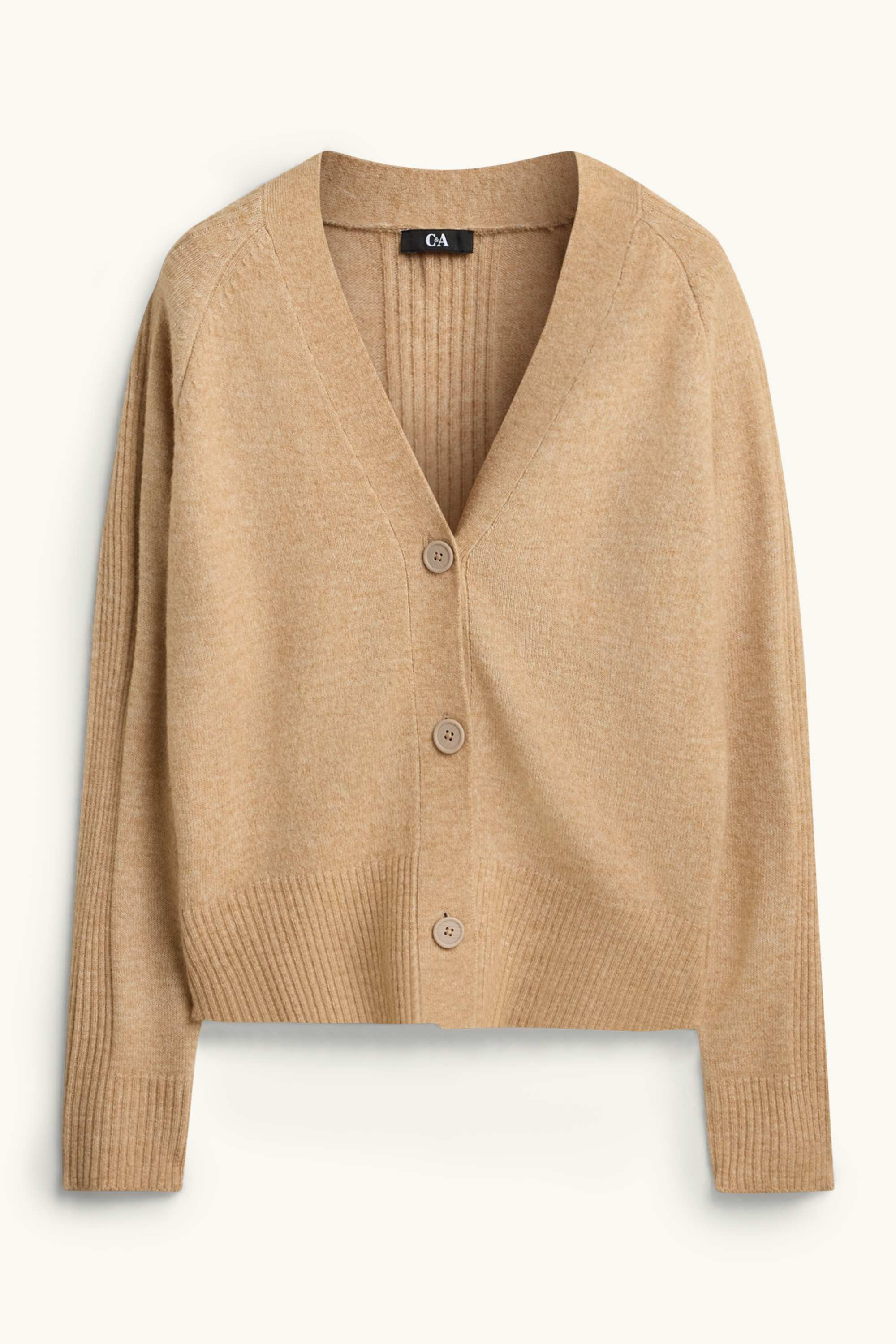 Cardigan beige / brown