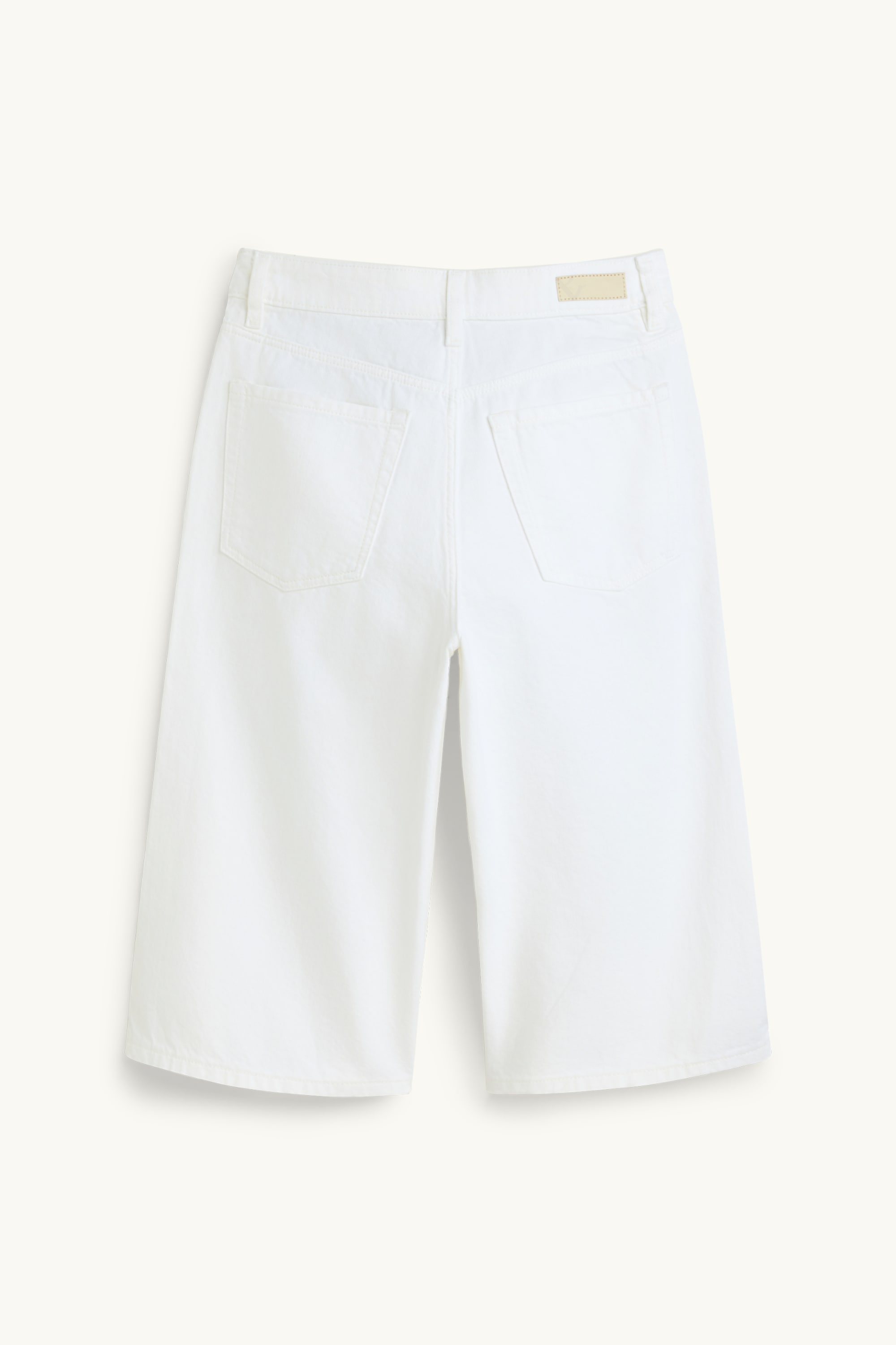 Jorts - high waist white