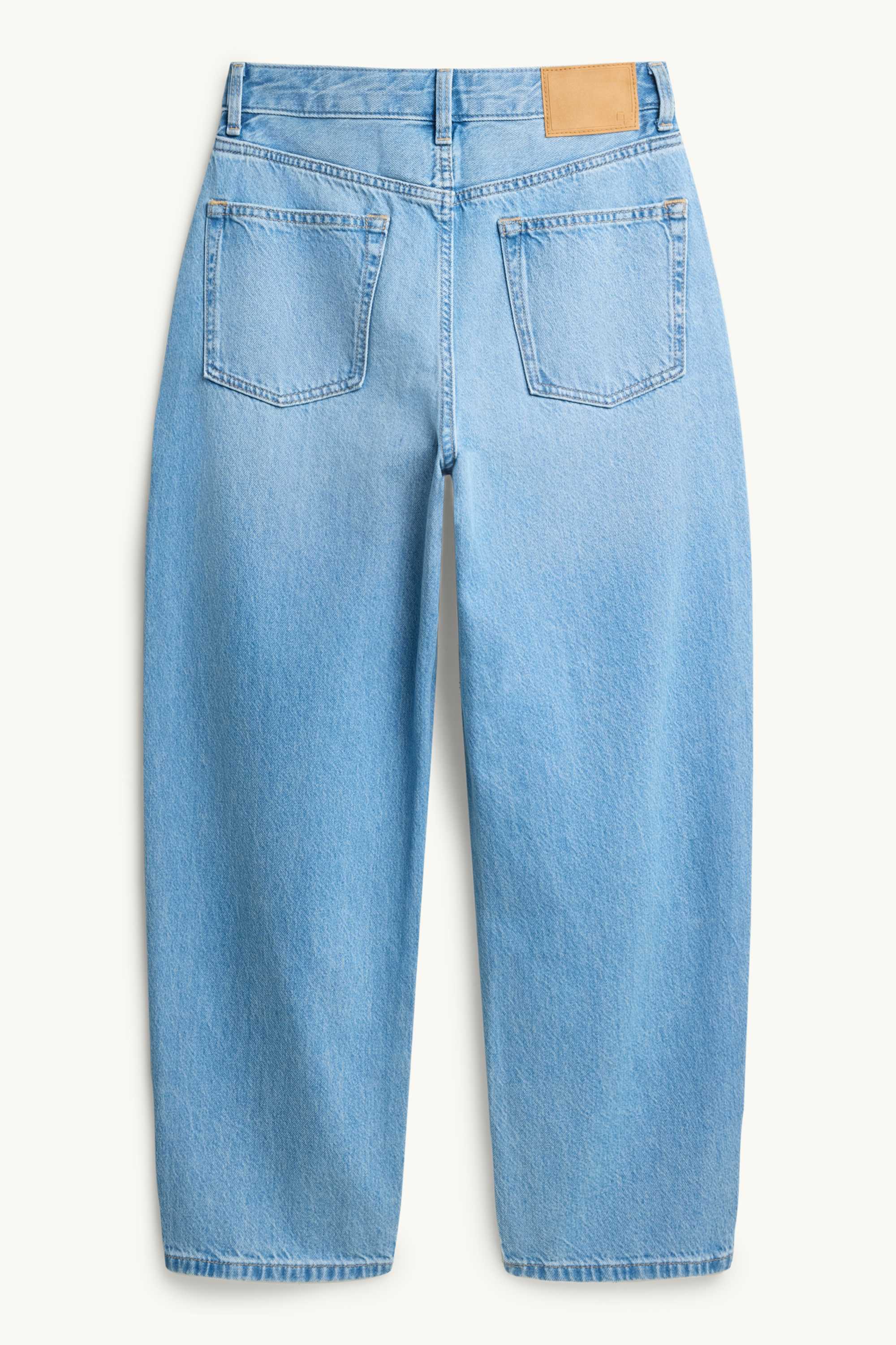 Barrel jeans - high waist denim-light blue
