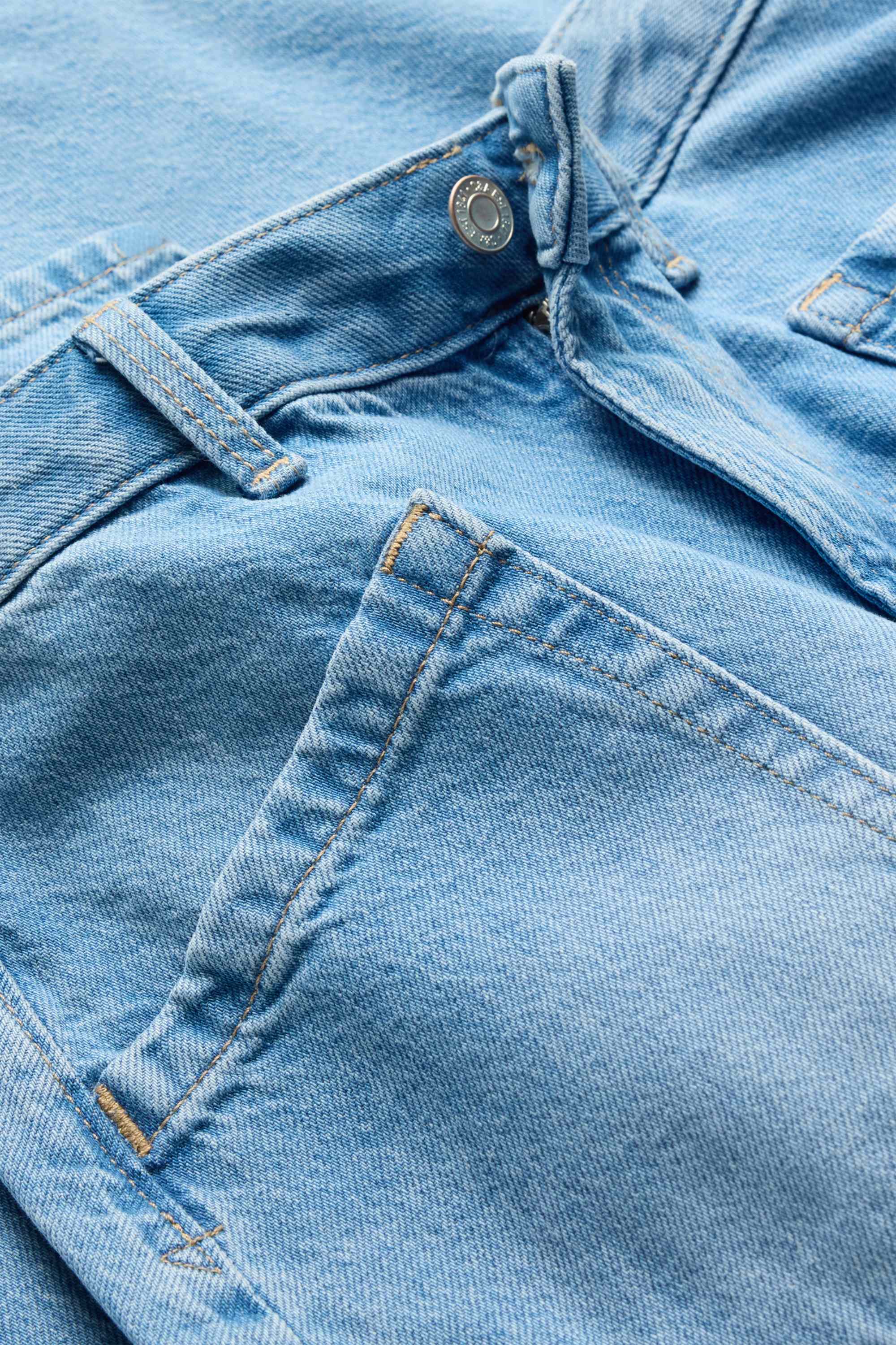 Barrel jeans - high waist denim-light blue
