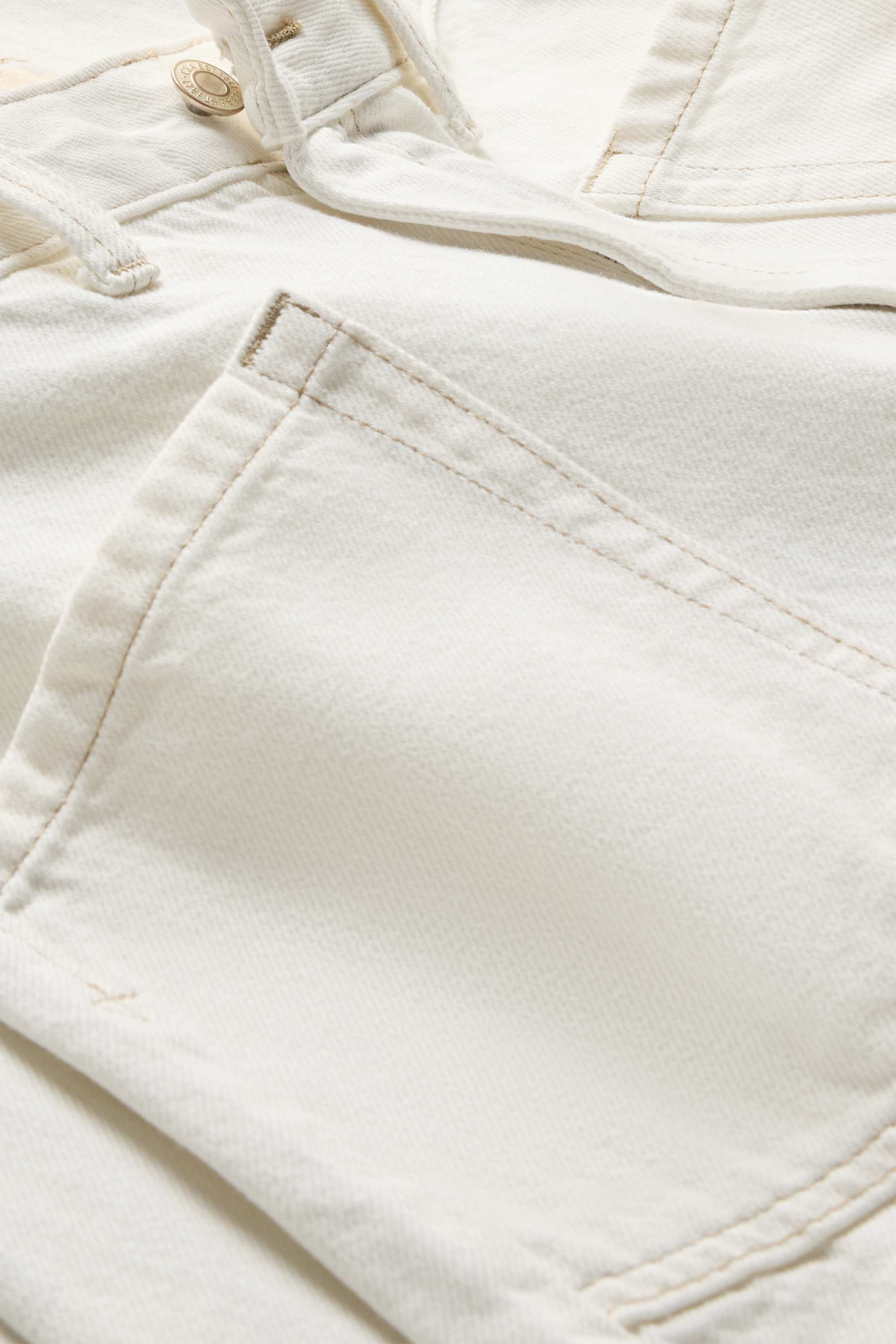 Barrel jeans - high waist white
