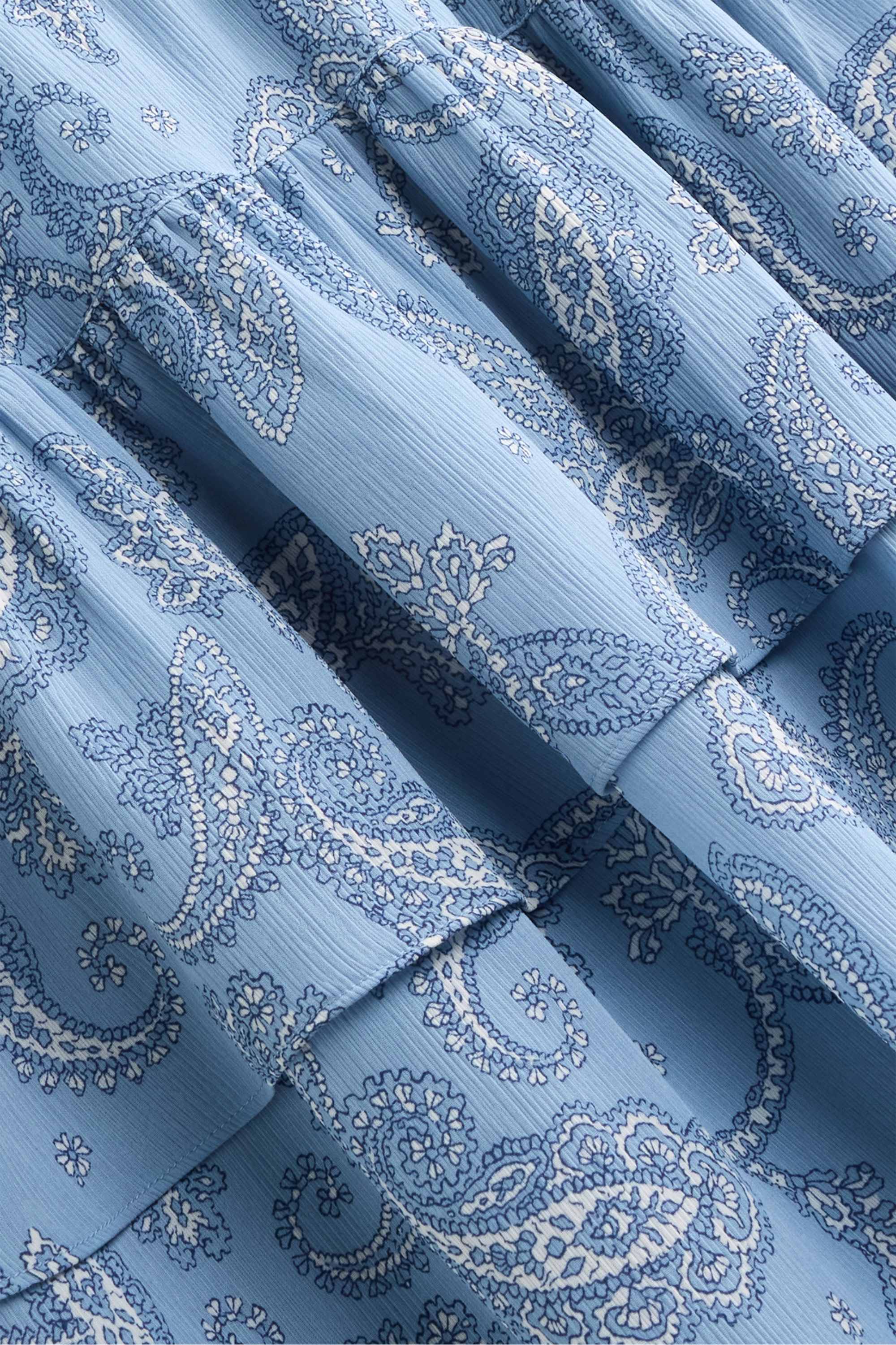 Skirt - patterned light blue