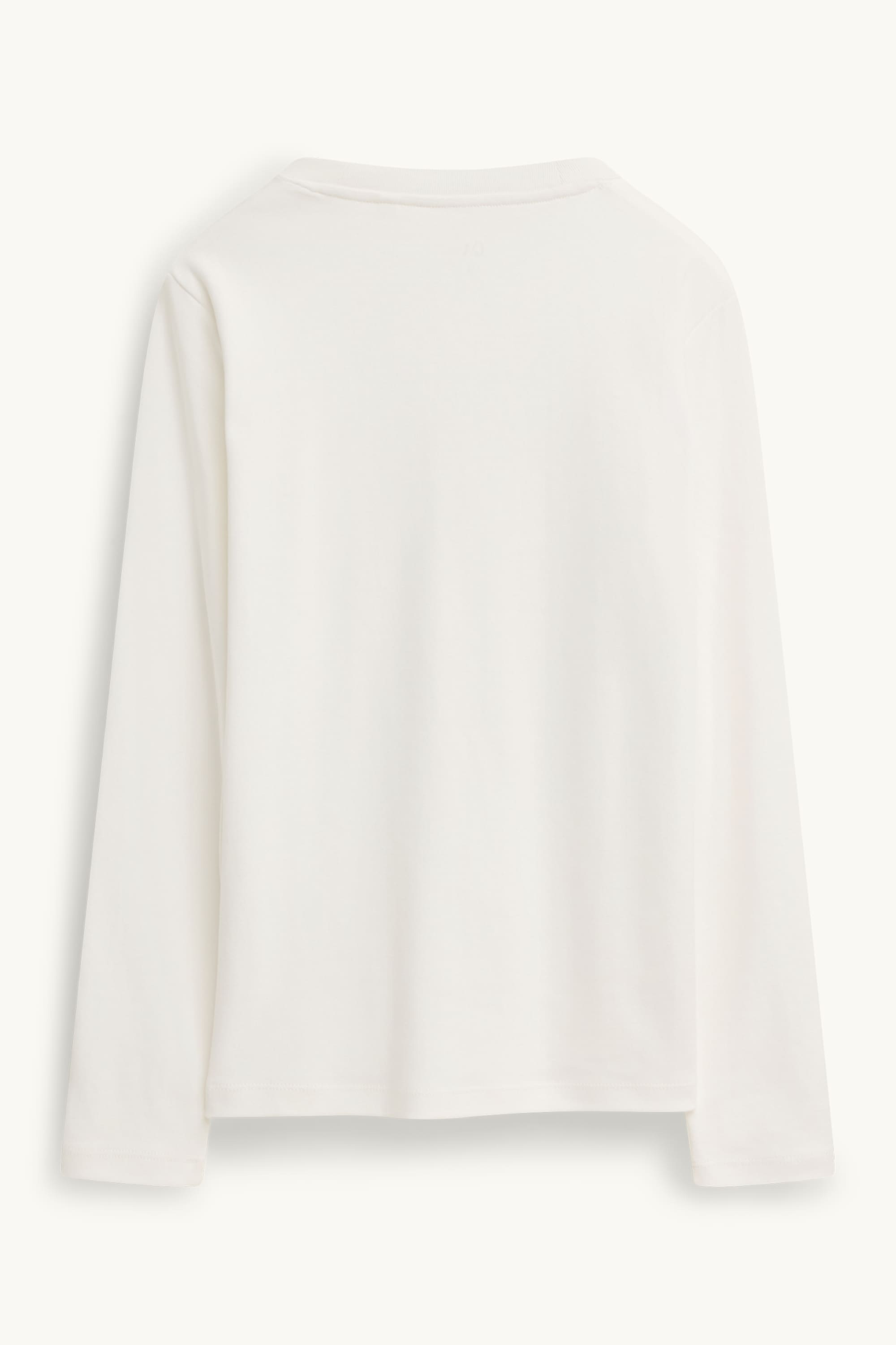 Long sleeve top- regular fit white