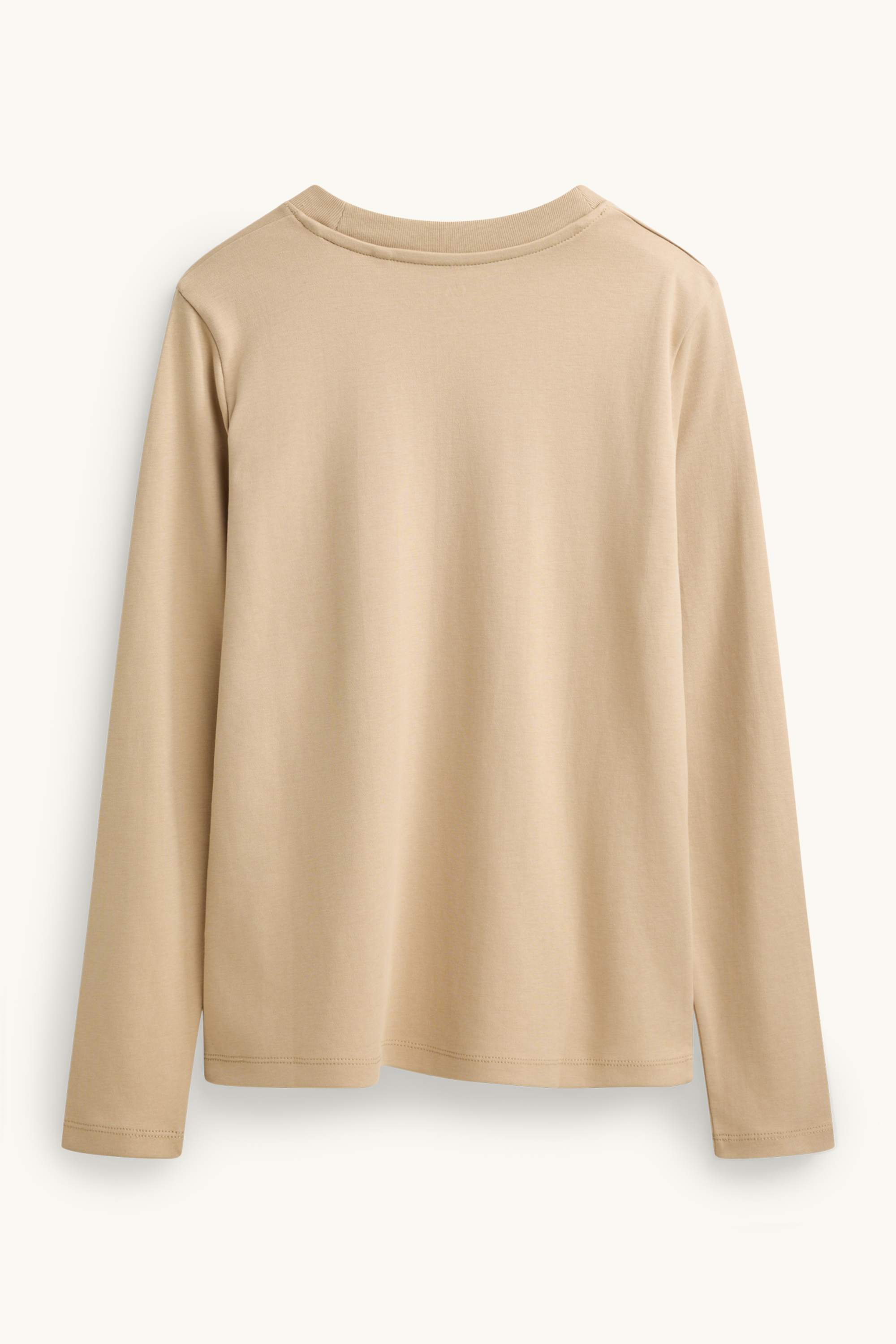 Long sleeve top- regular fit beige