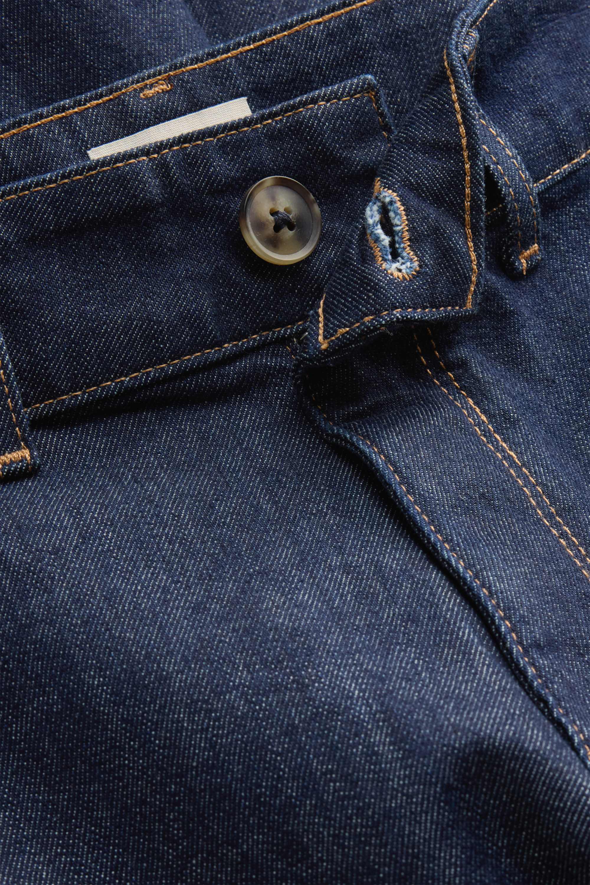 Cropped wide leg jeans - high waist denim-dark blue