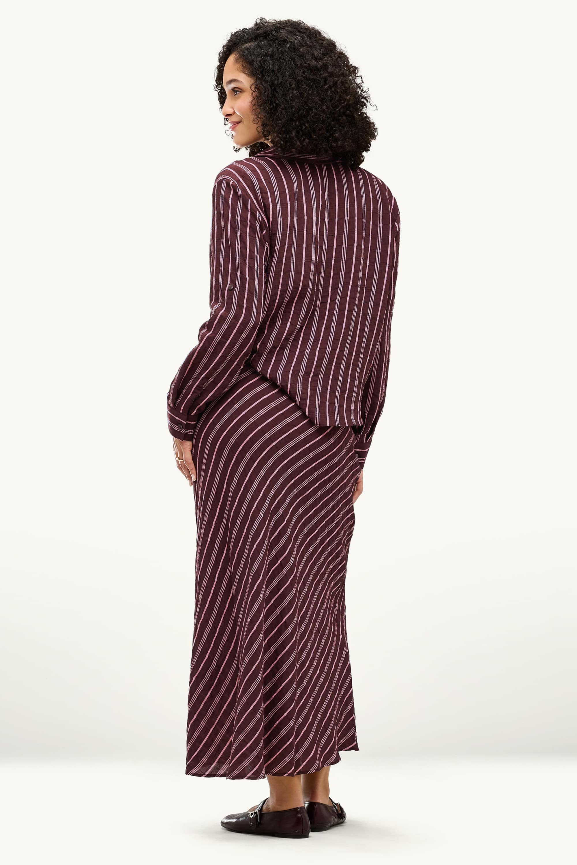 Skirt - patterned bordeaux