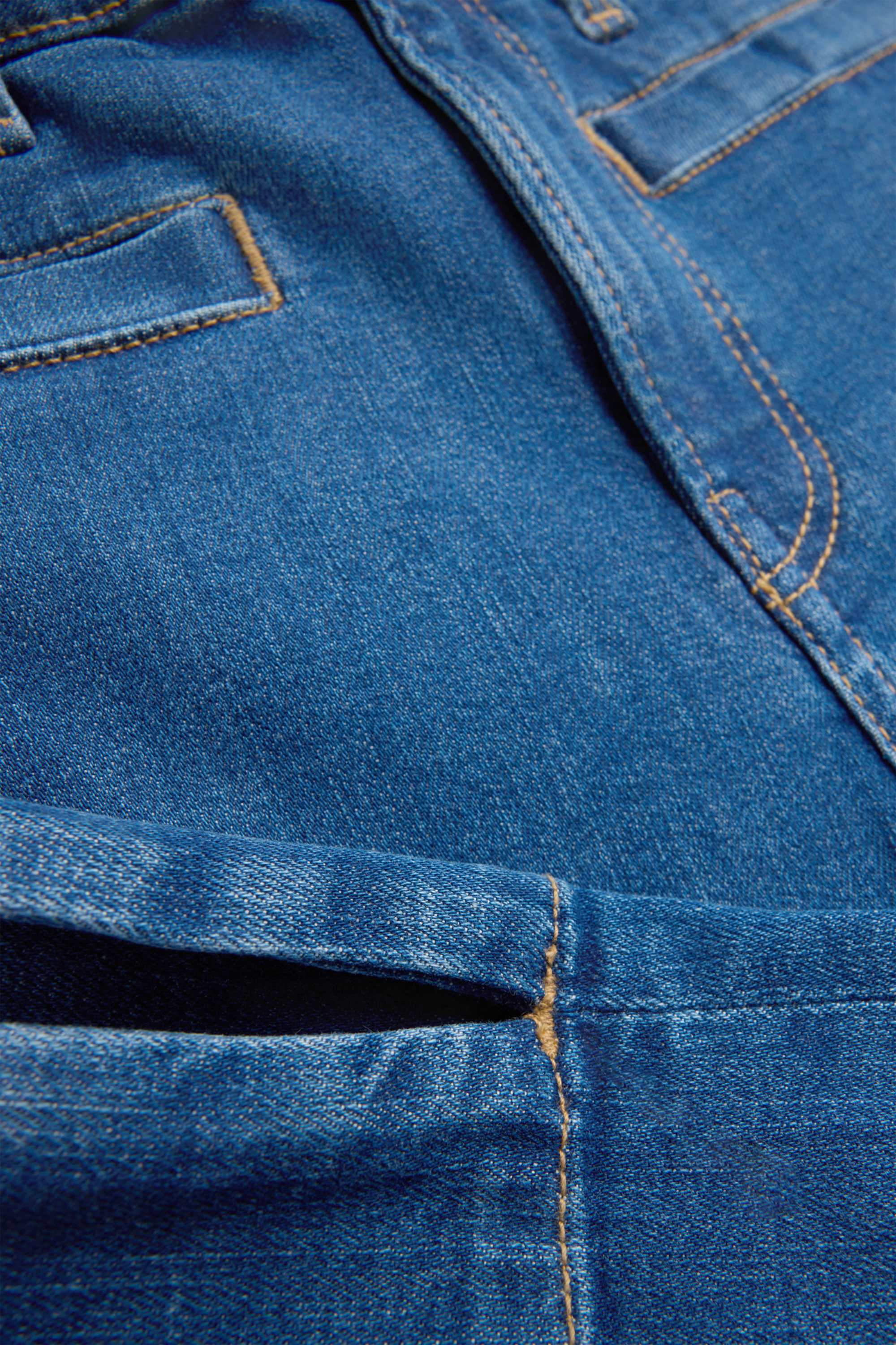 Capri jeans - mid-rise waist - slim fit - LYCRA® blue denim