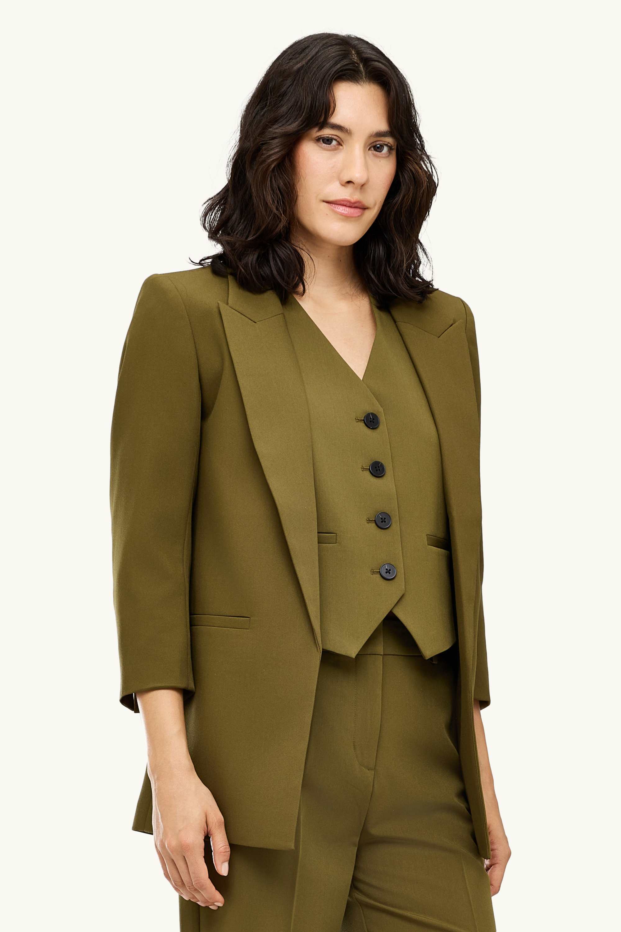 Business blazer - regular fit khaki