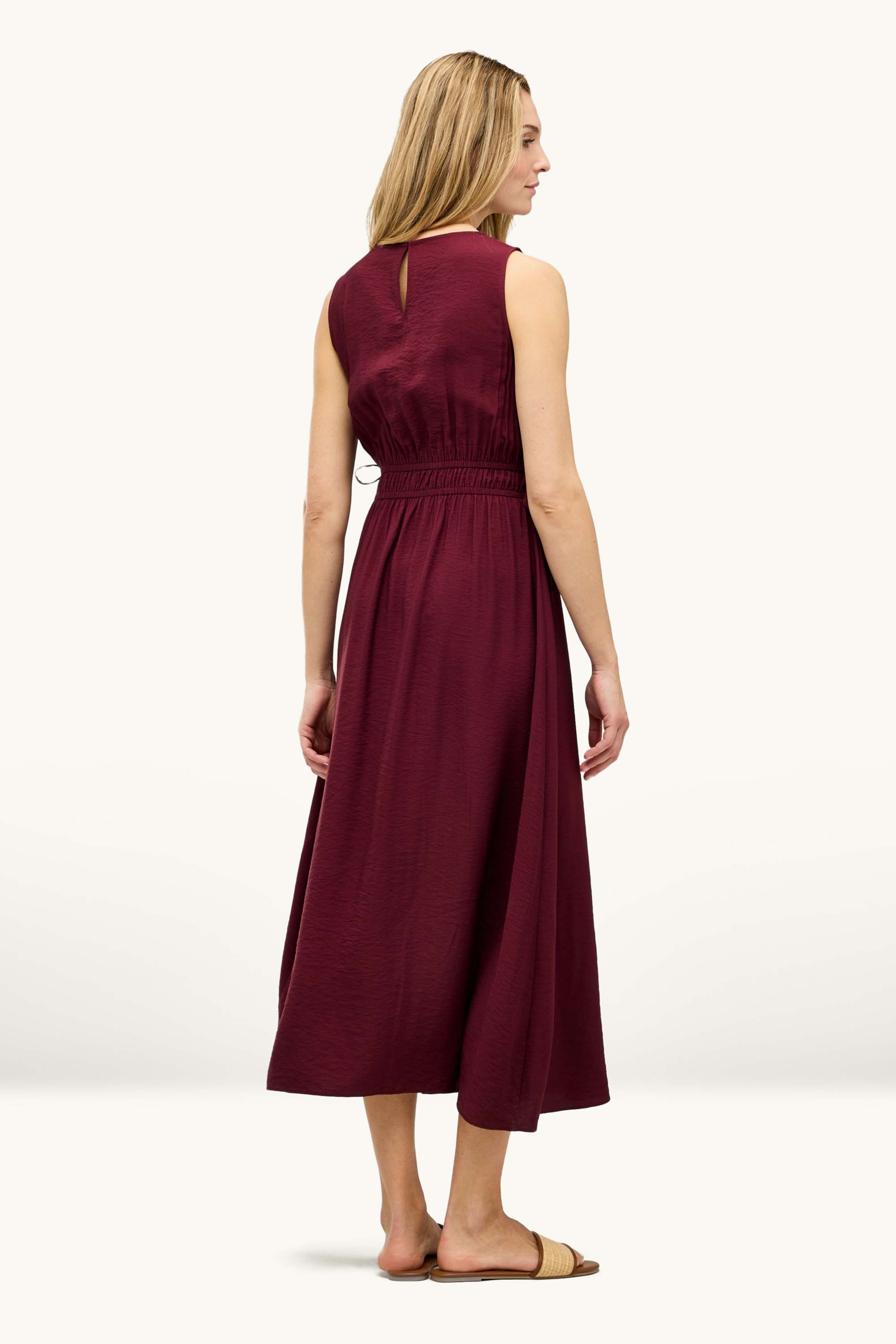 Dress - straight fit bordeaux