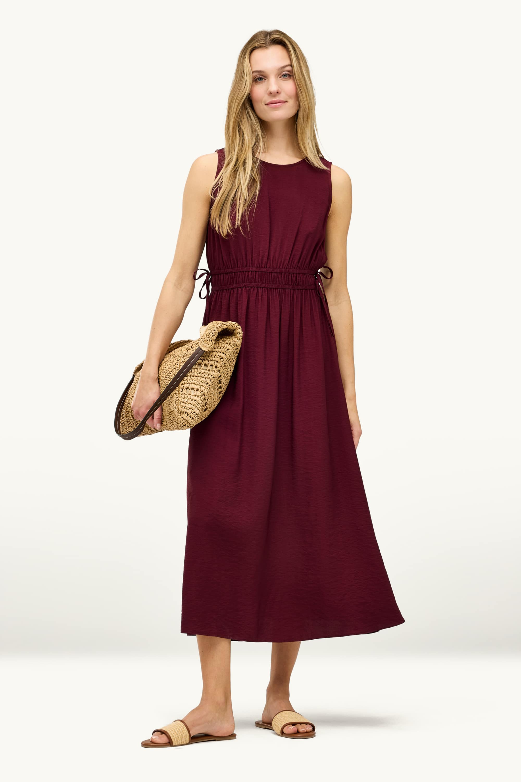 Dress - straight fit bordeaux