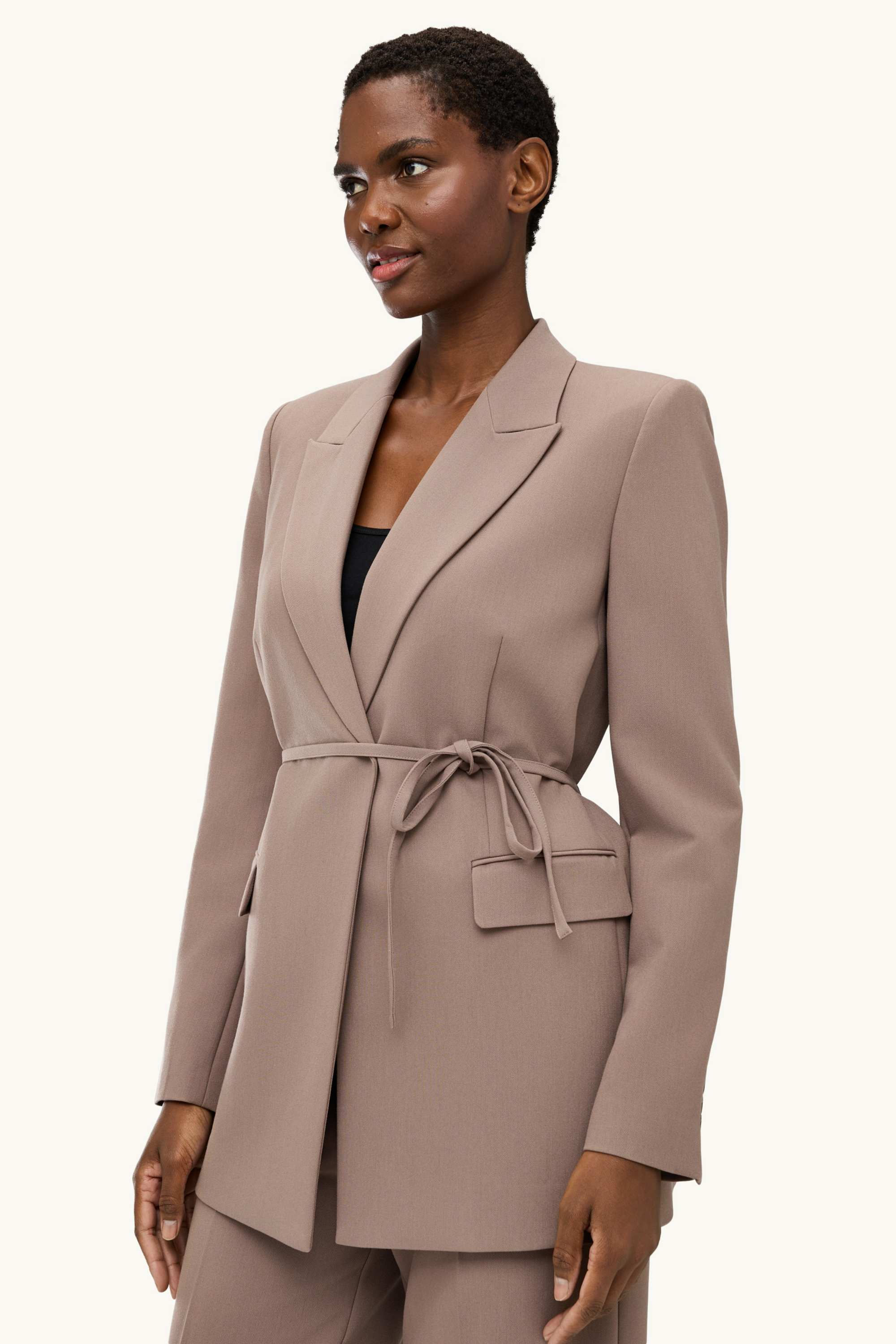 Long blazer - regular fit beige