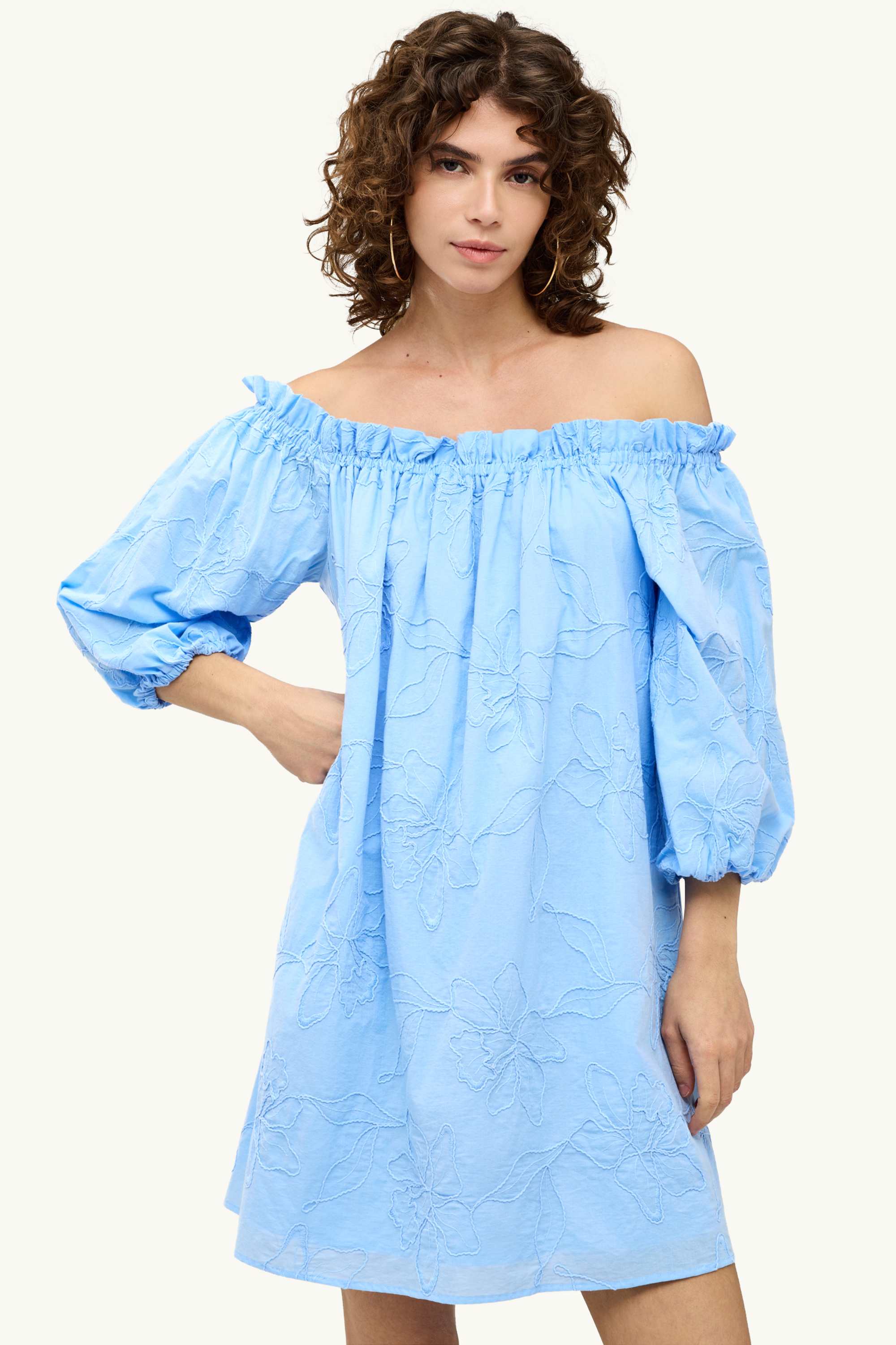 A-line dress light blue