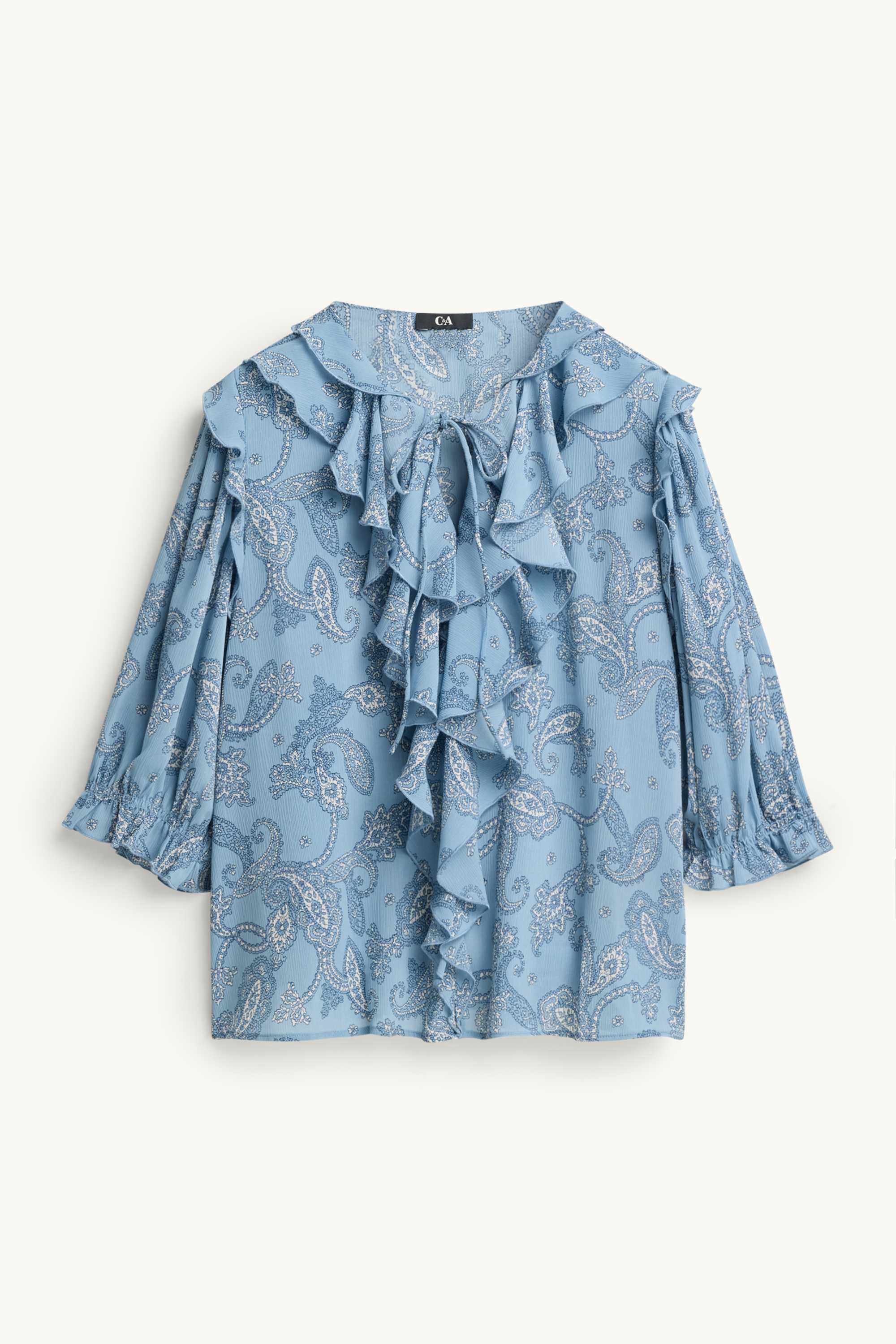 Blouse - patterned blue