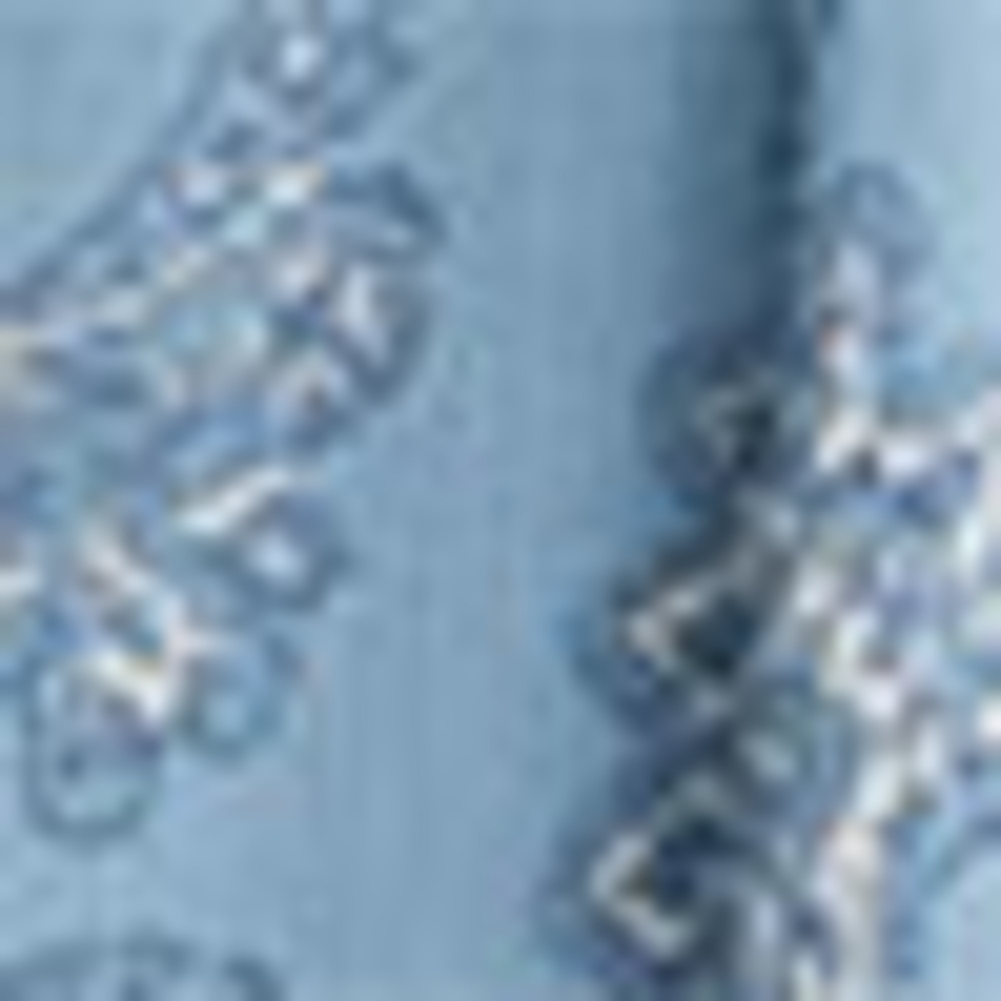 Chiffon dress - patterned blue