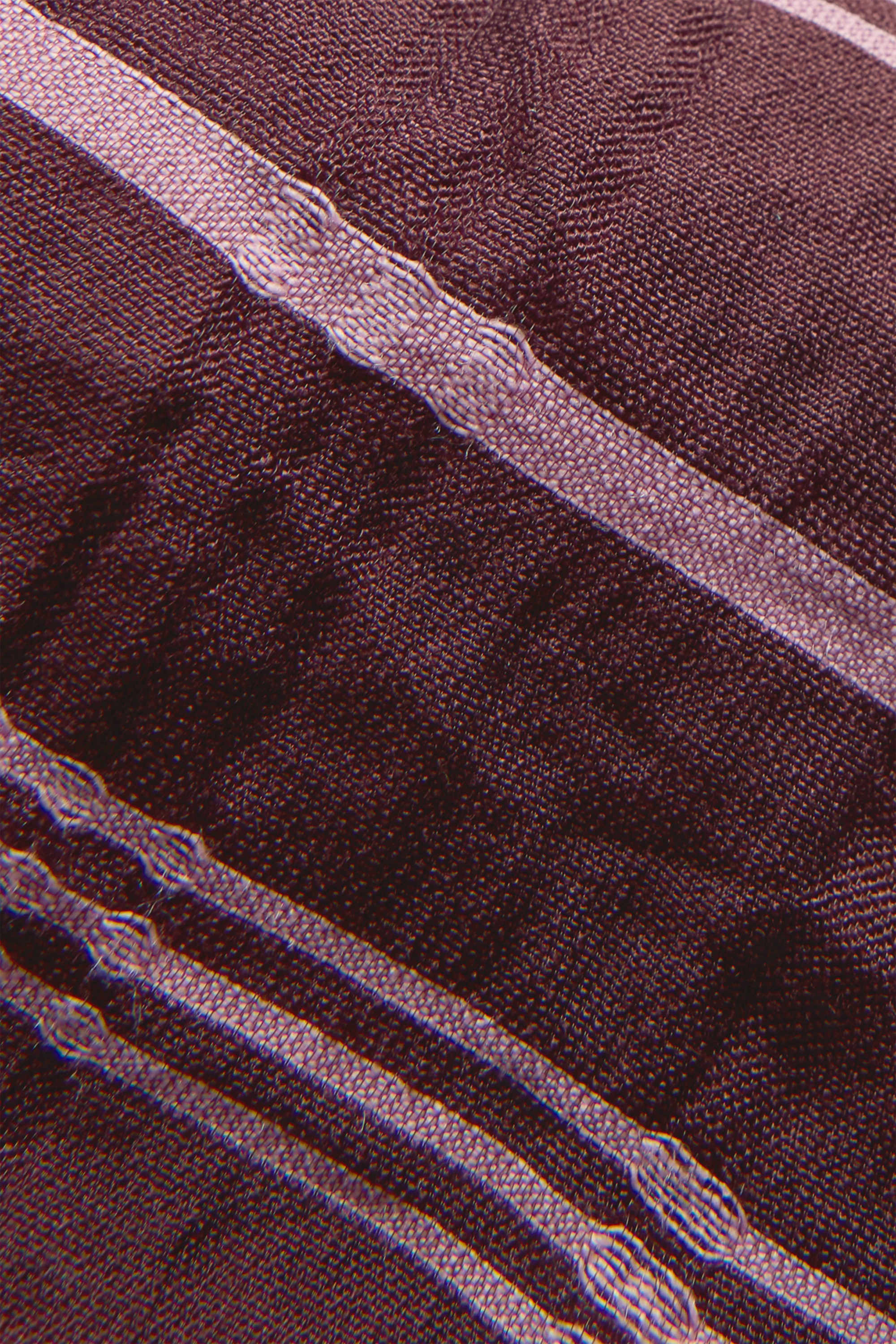 V-neck dress - straight fit - viscose blend bordeaux