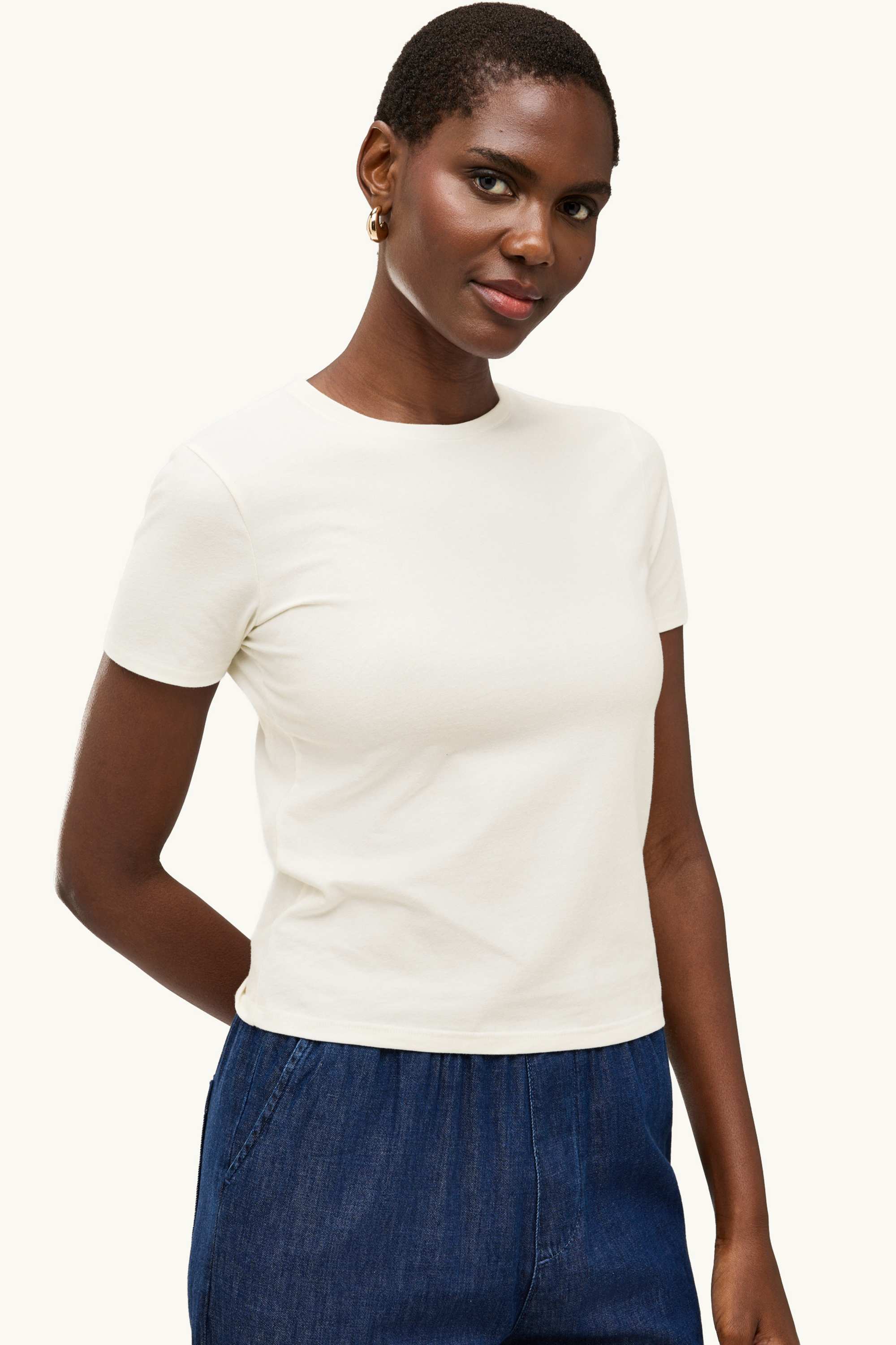 T-shirt - slim fit white