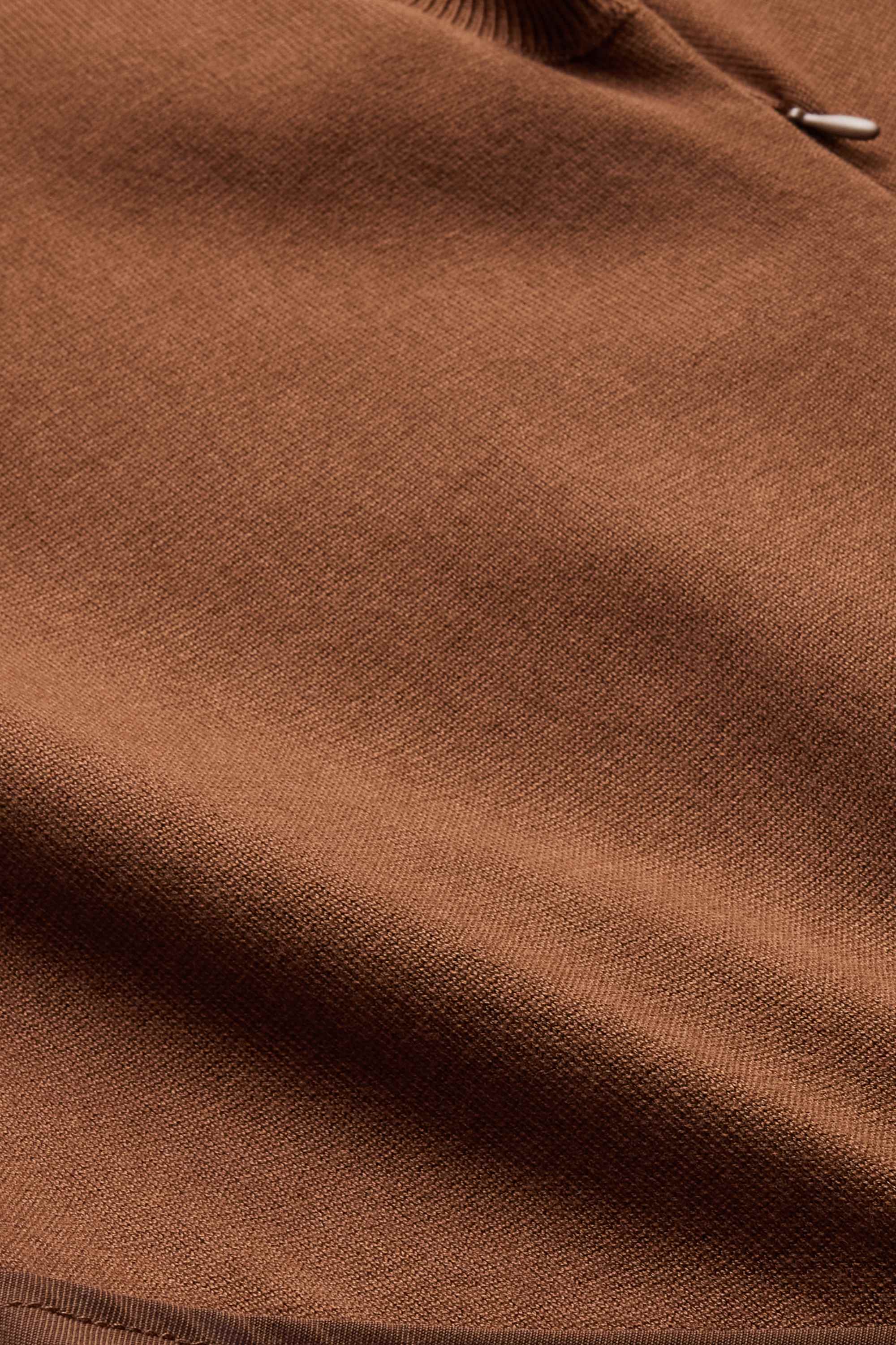 Fit & flare dress - viscose blend brown
