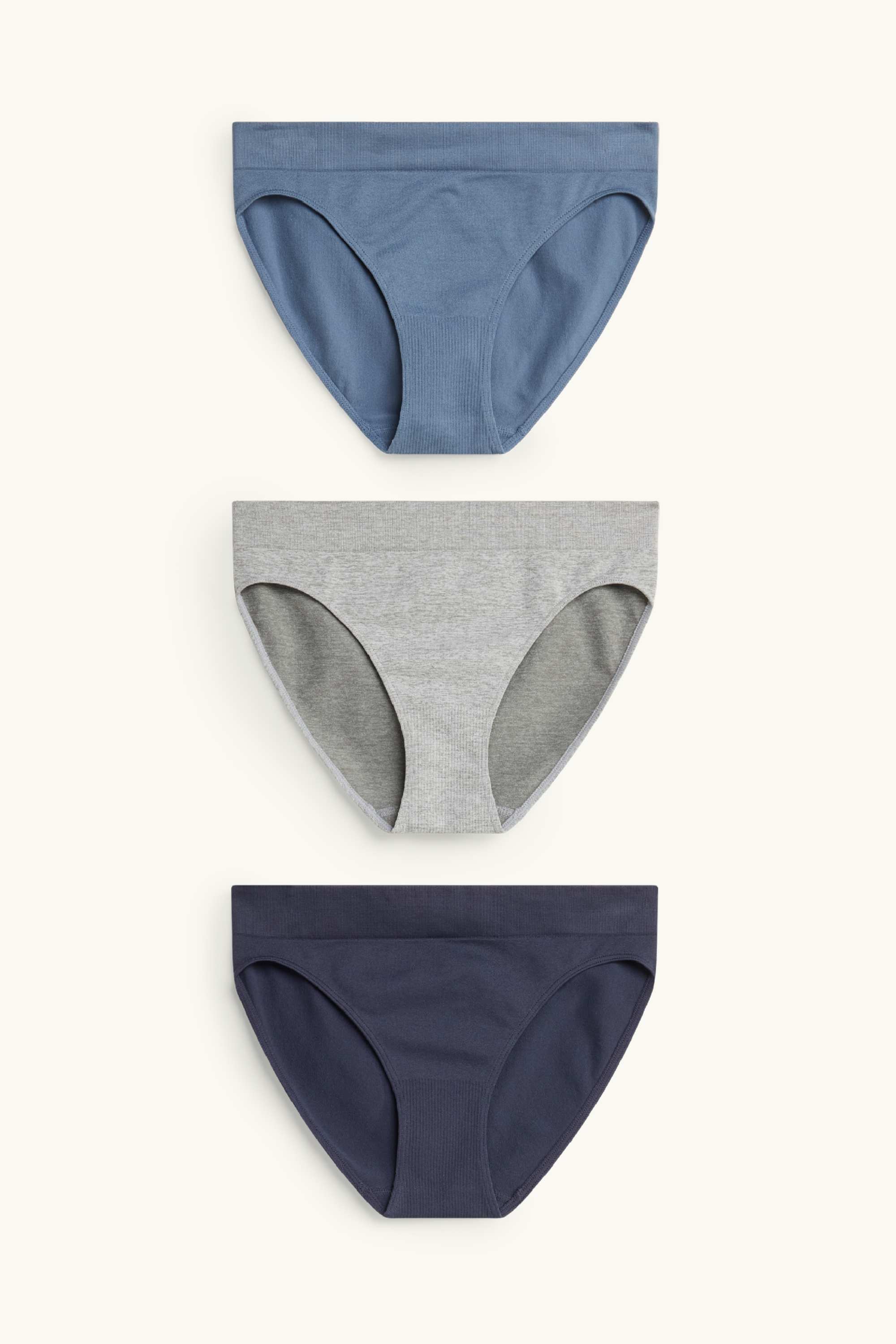 Multipack of 3 - knickers - seamless blue / dark blue