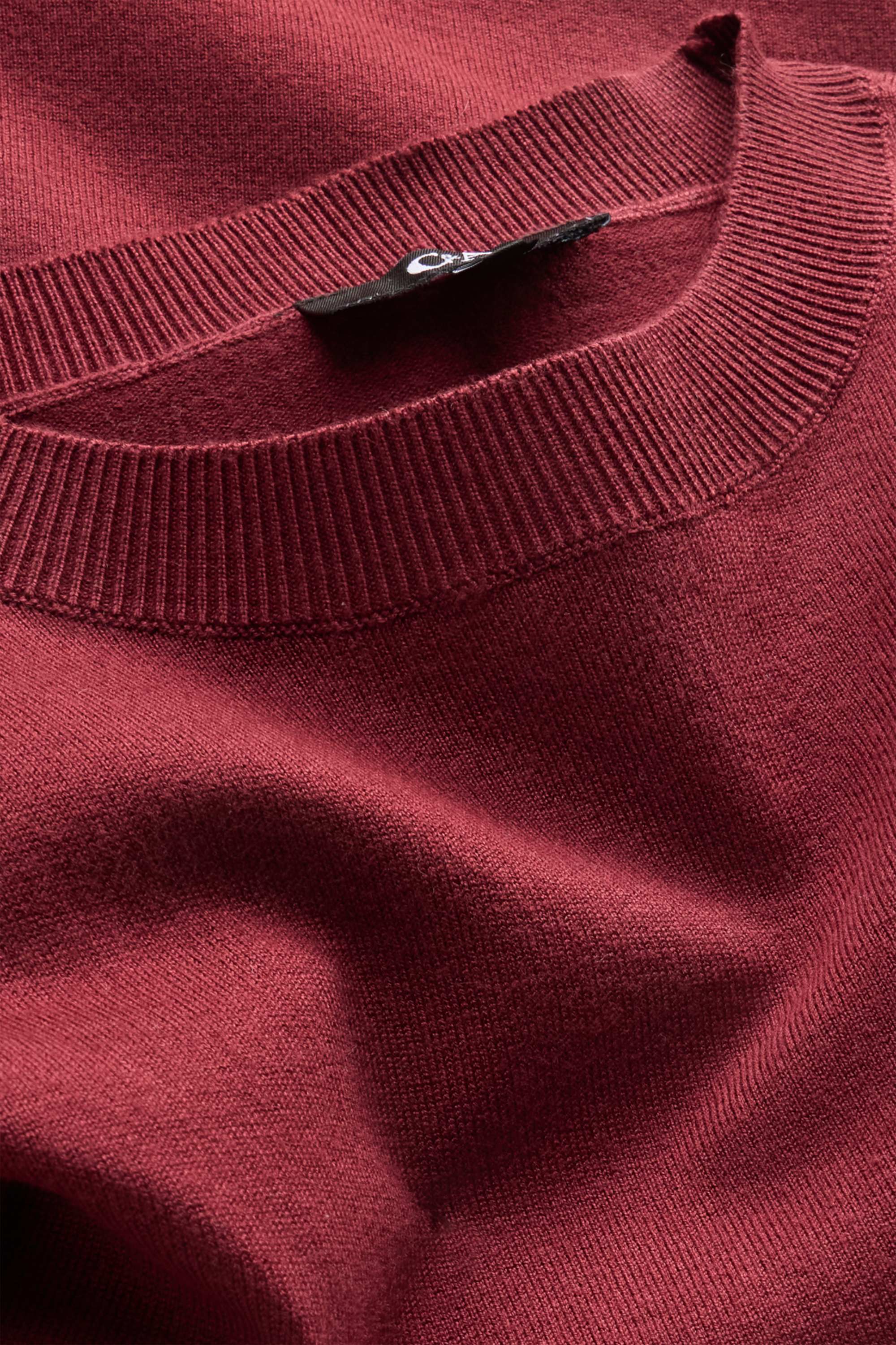 Knitted jumper - short sleeve red