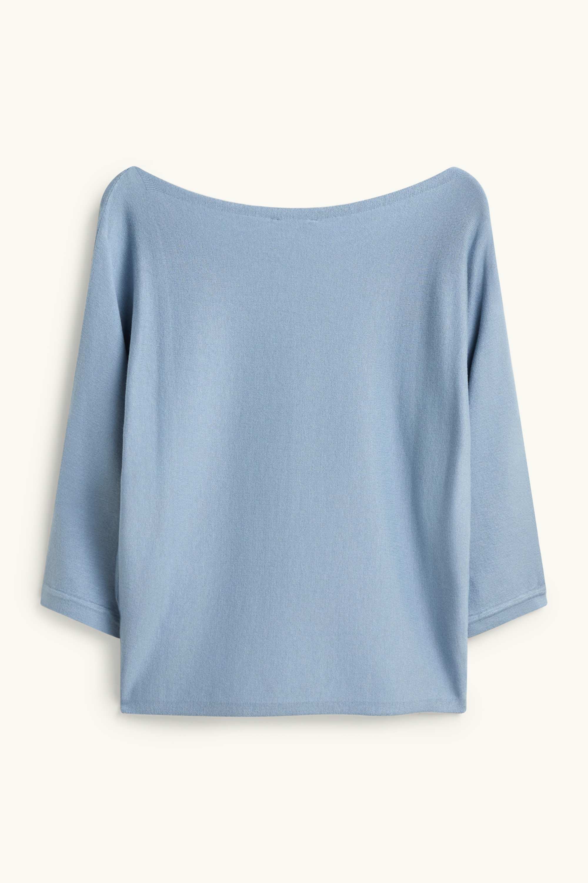 Fine knit jumper light blue