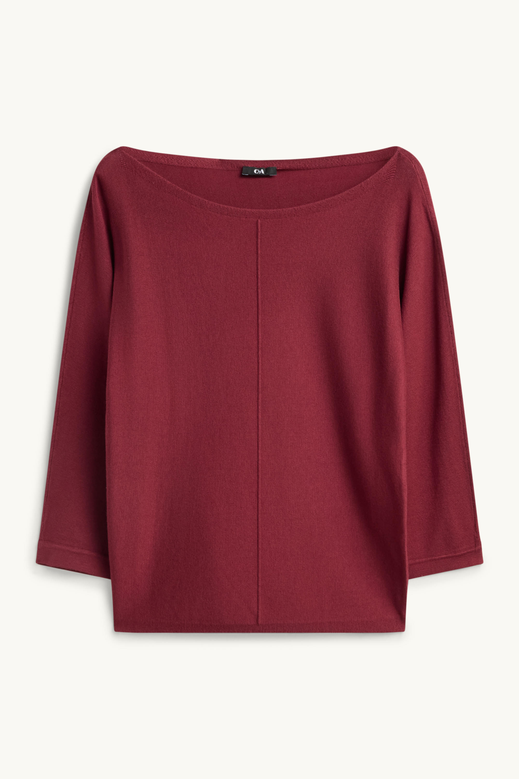 Fine knit jumper bordeaux