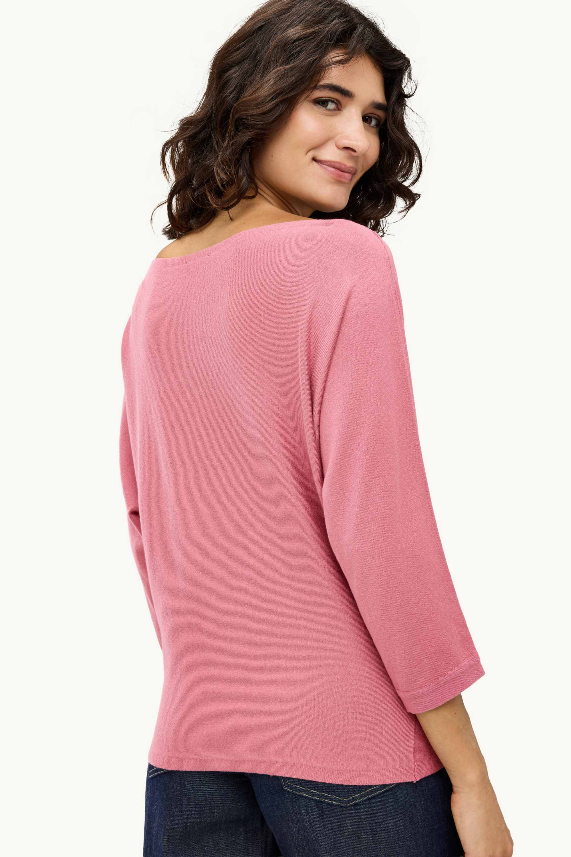 Fine knit jumper dark rose
