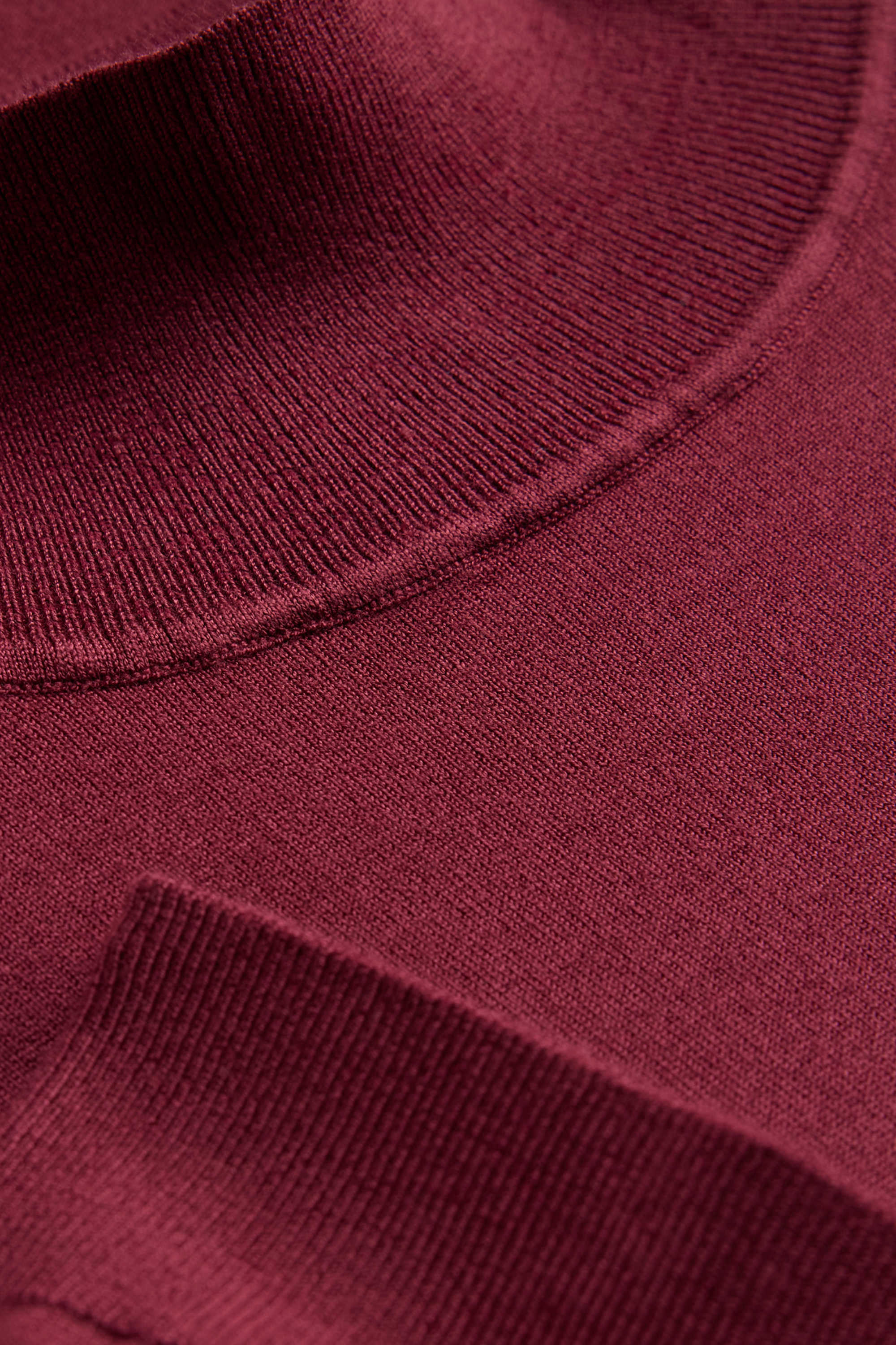 Knitted jumper - short sleeve bordeaux