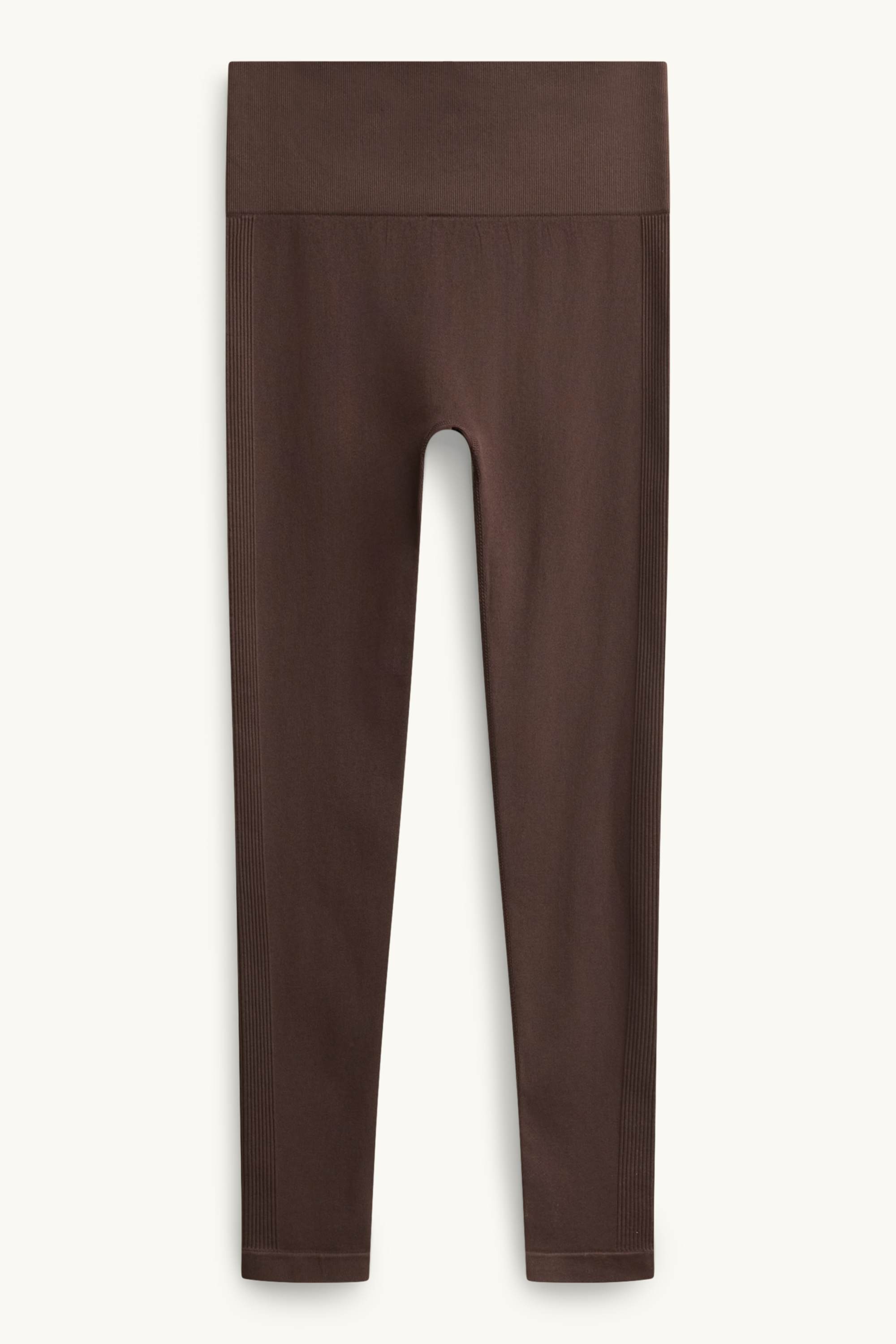 Active leggings - seamless dark brown