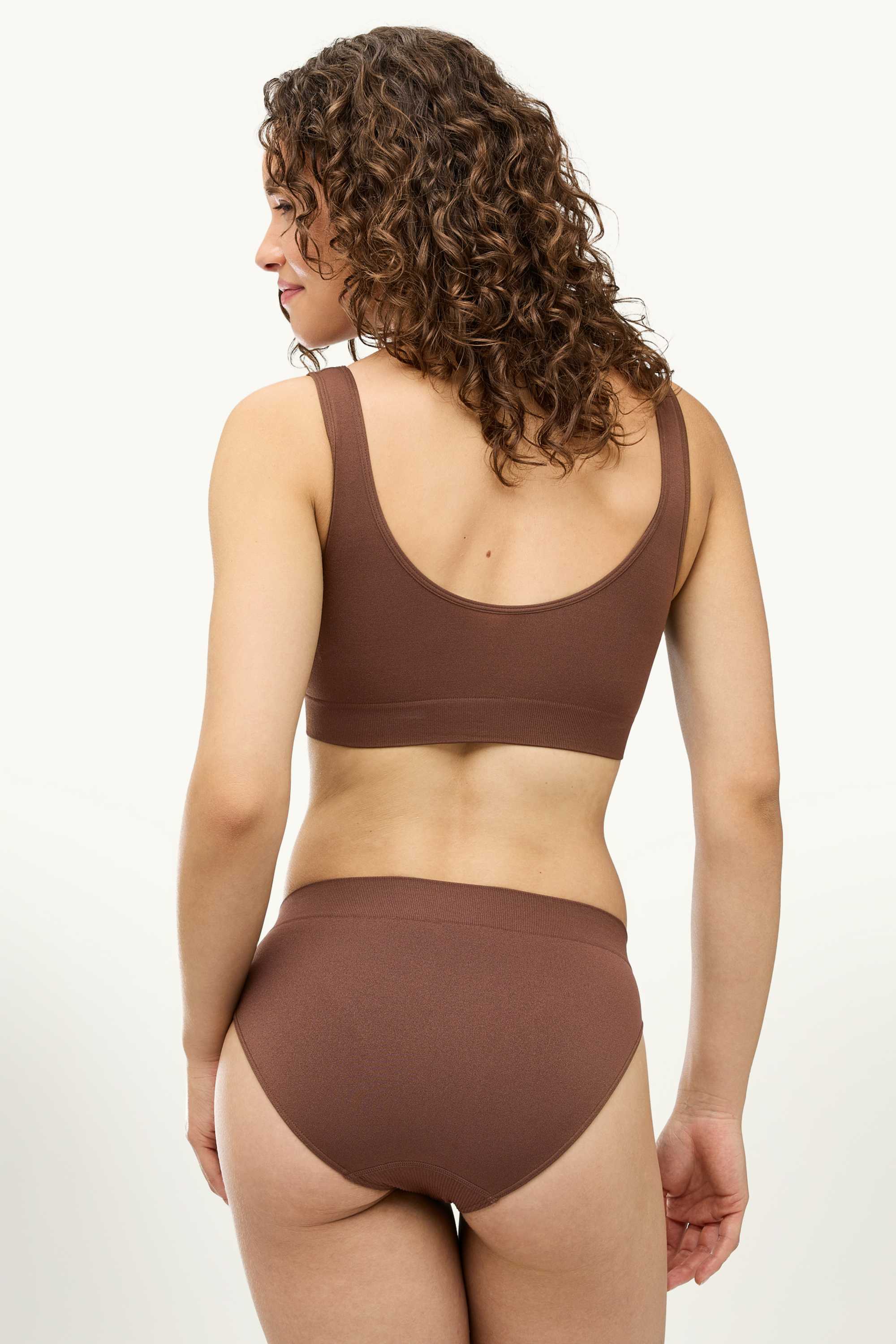 Multipack of 3 - knickers - seamless brown
