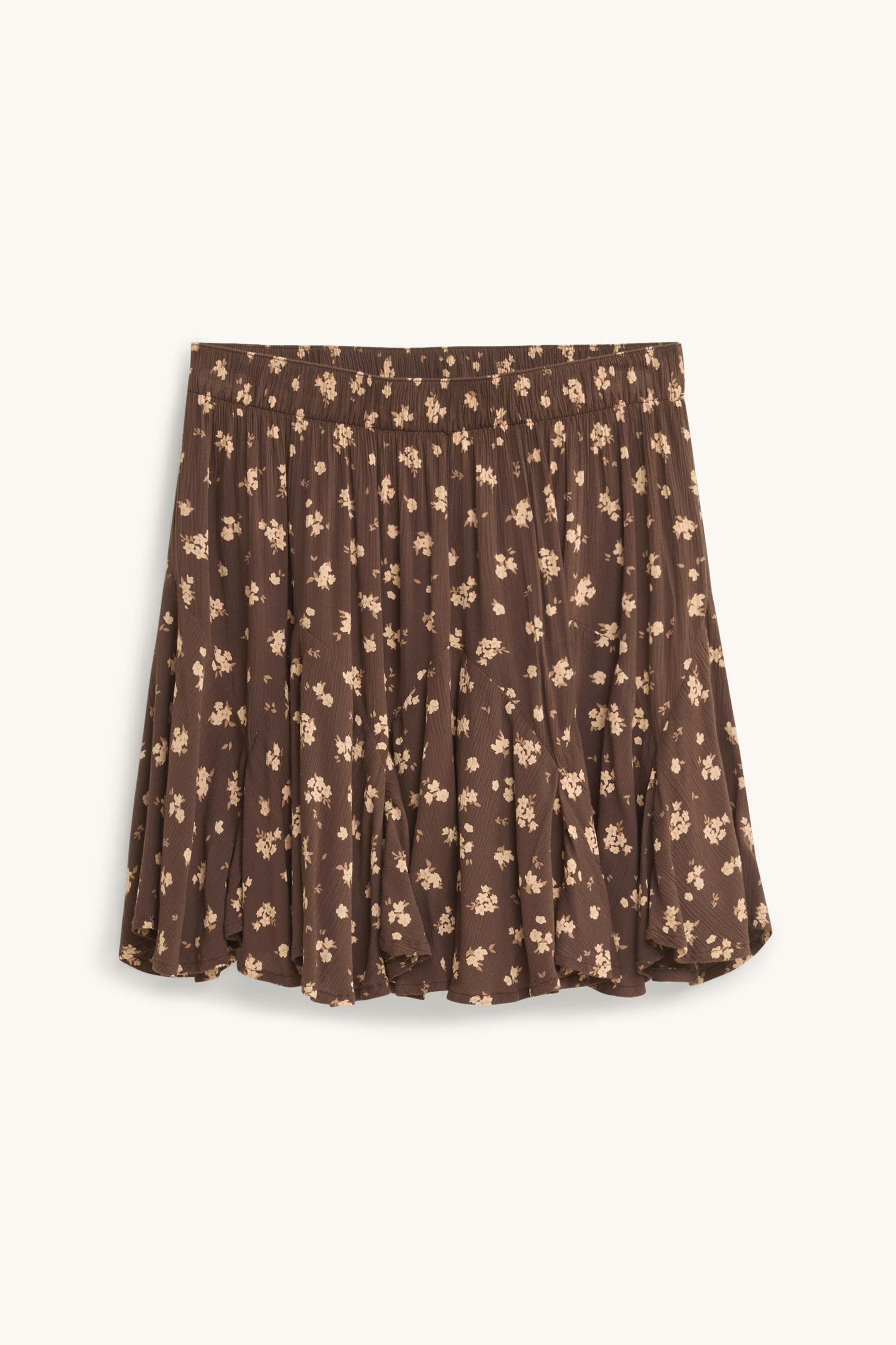 Skirt - floral brown