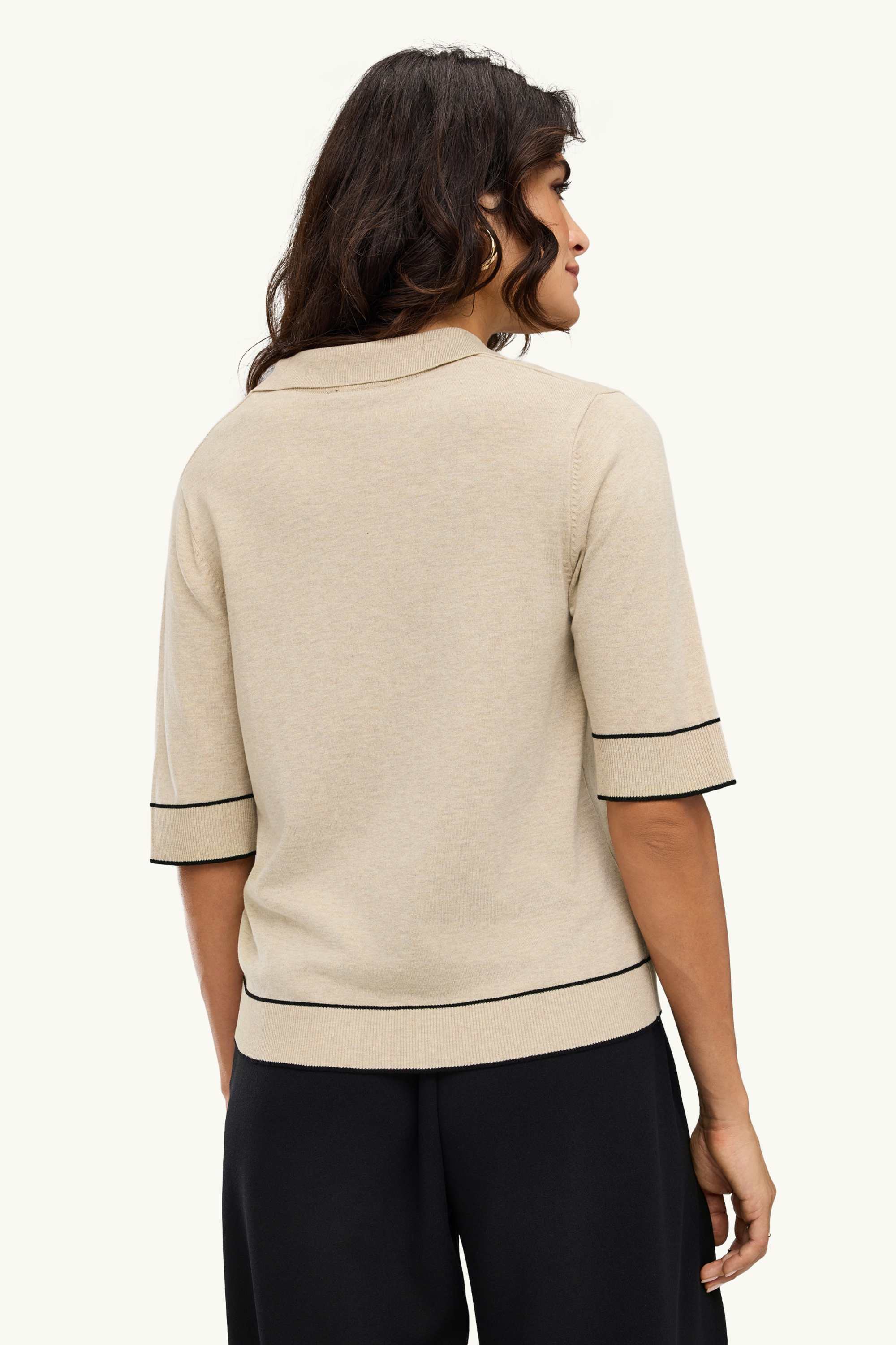 Jumper - short sleeve beige