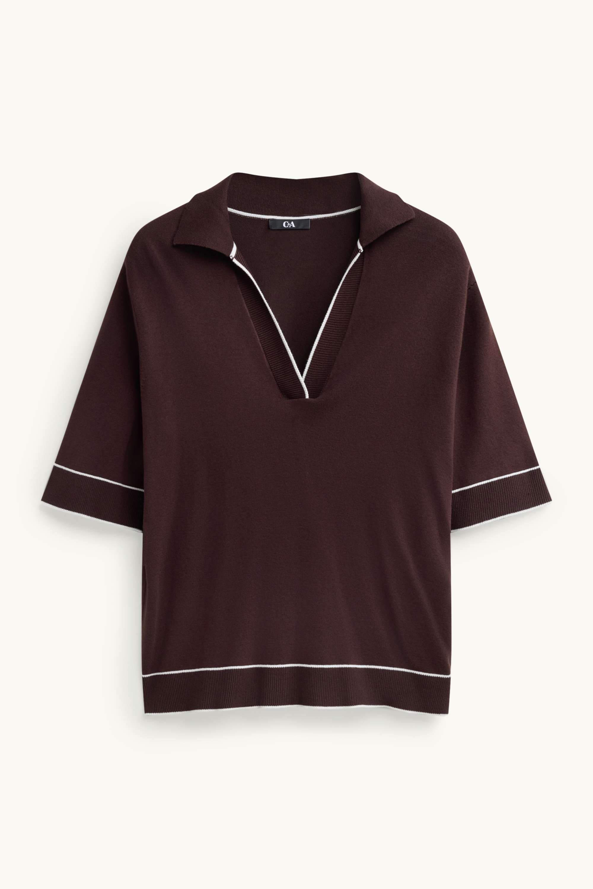 Jumper - short sleeve dark brown