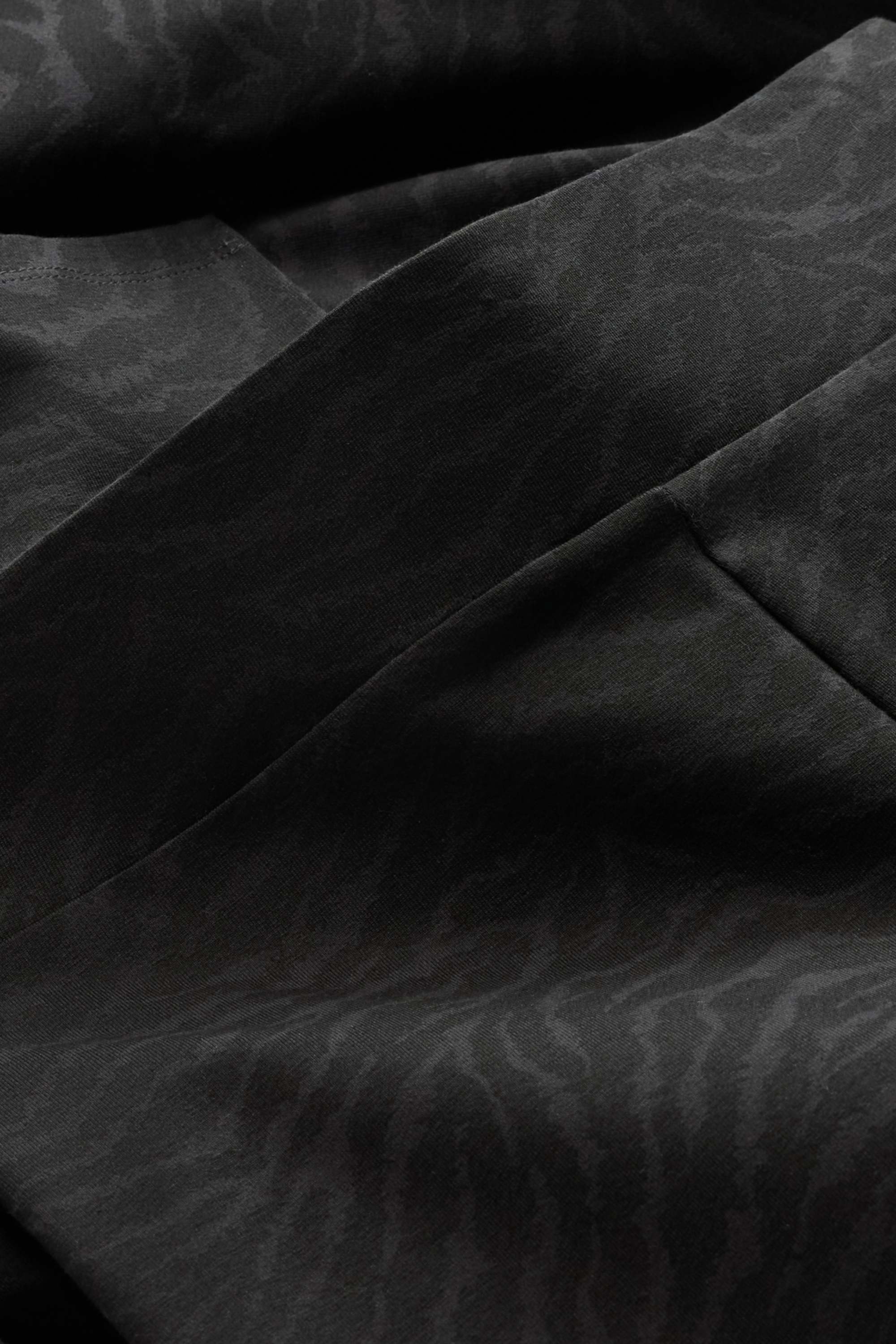 Straight leggings - patterned black