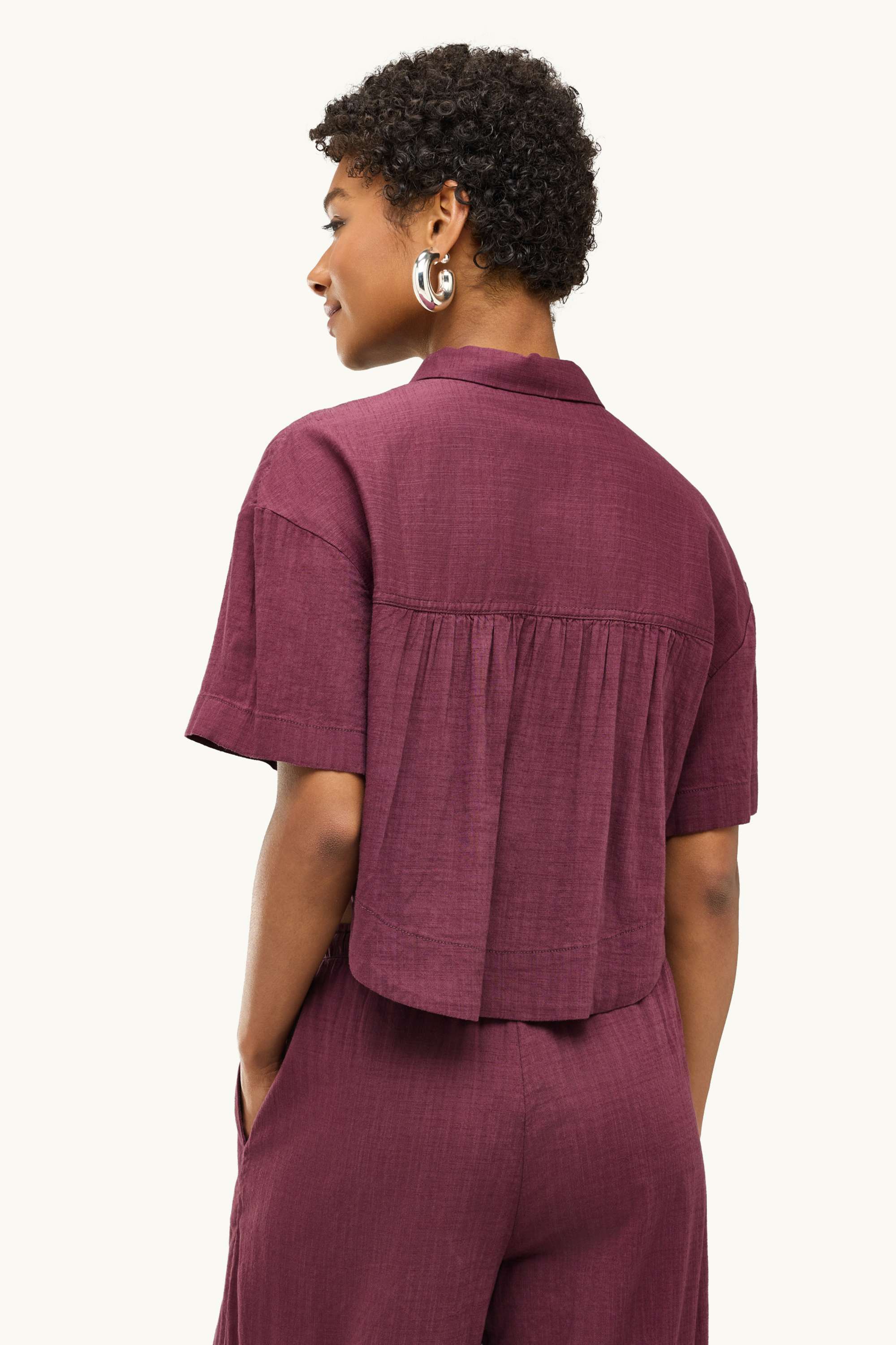 Blouse dark red