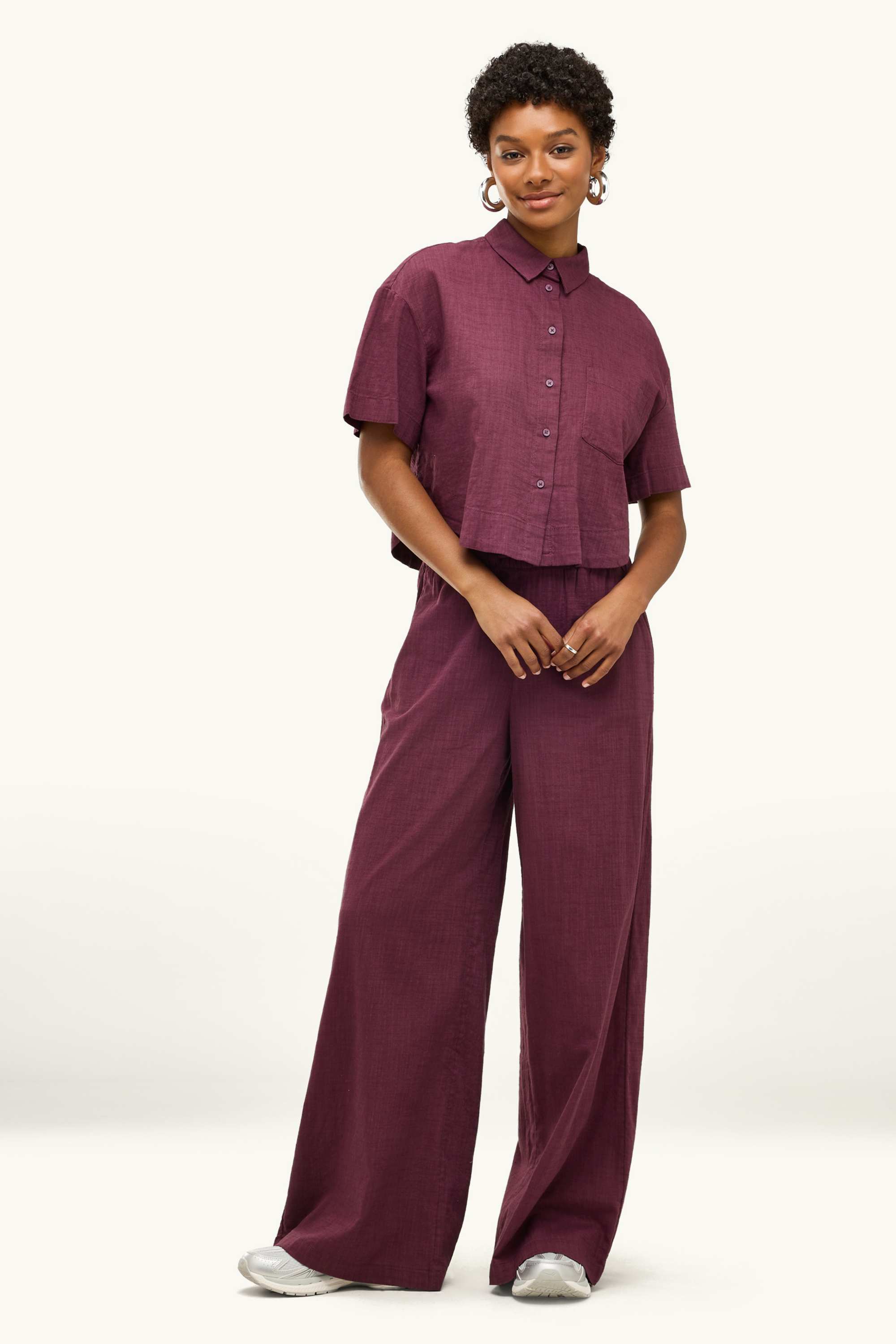 Blouse dark red
