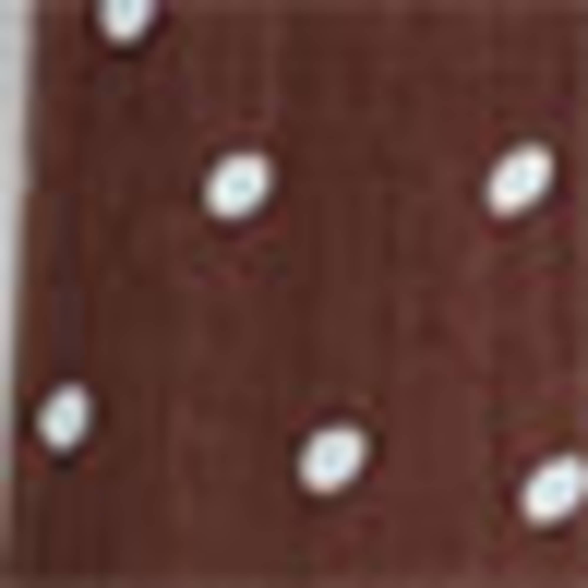 Dress - polka dot - textured dark brown