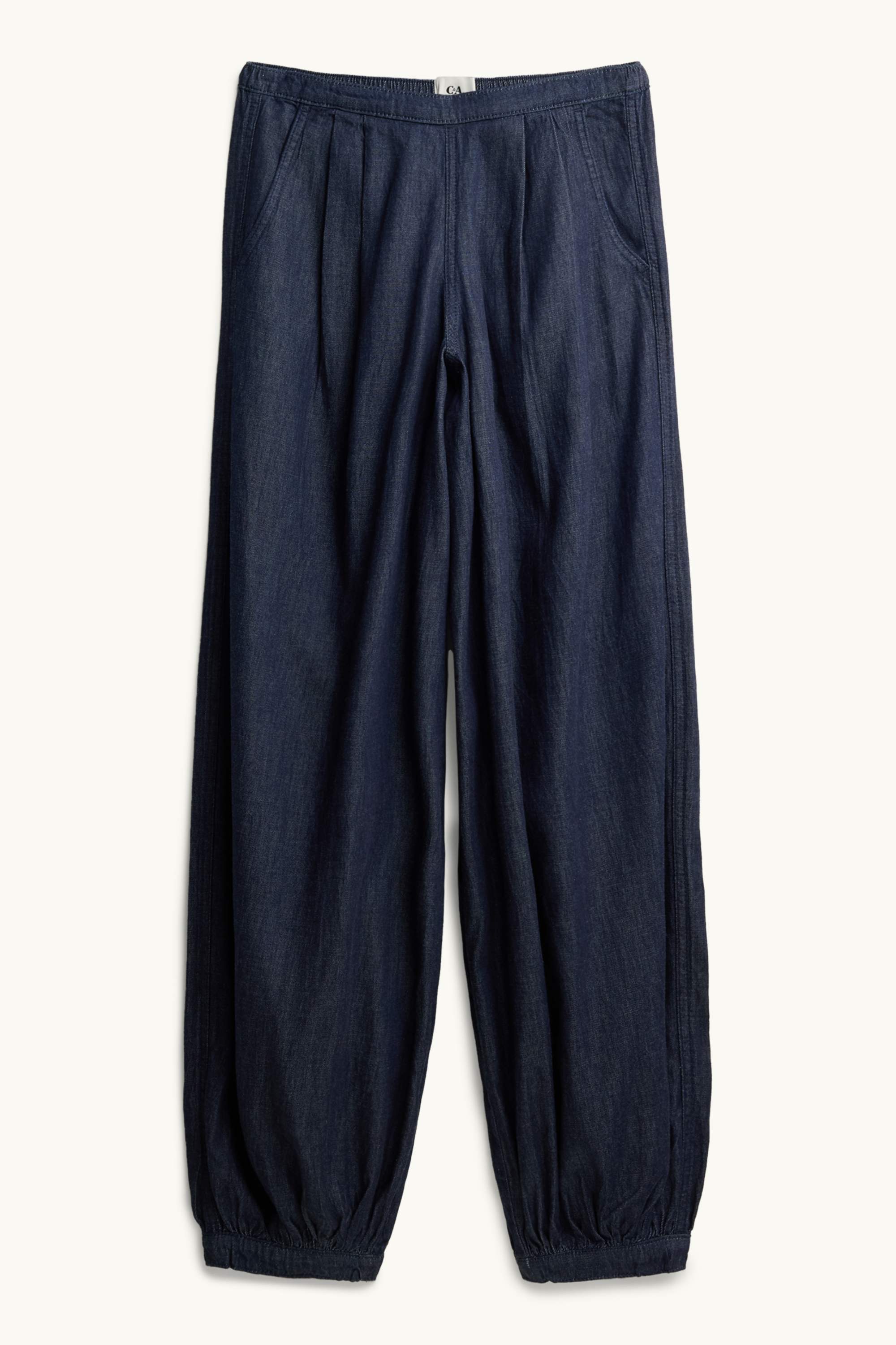 Balloon jeans - low-rise waist dark blue