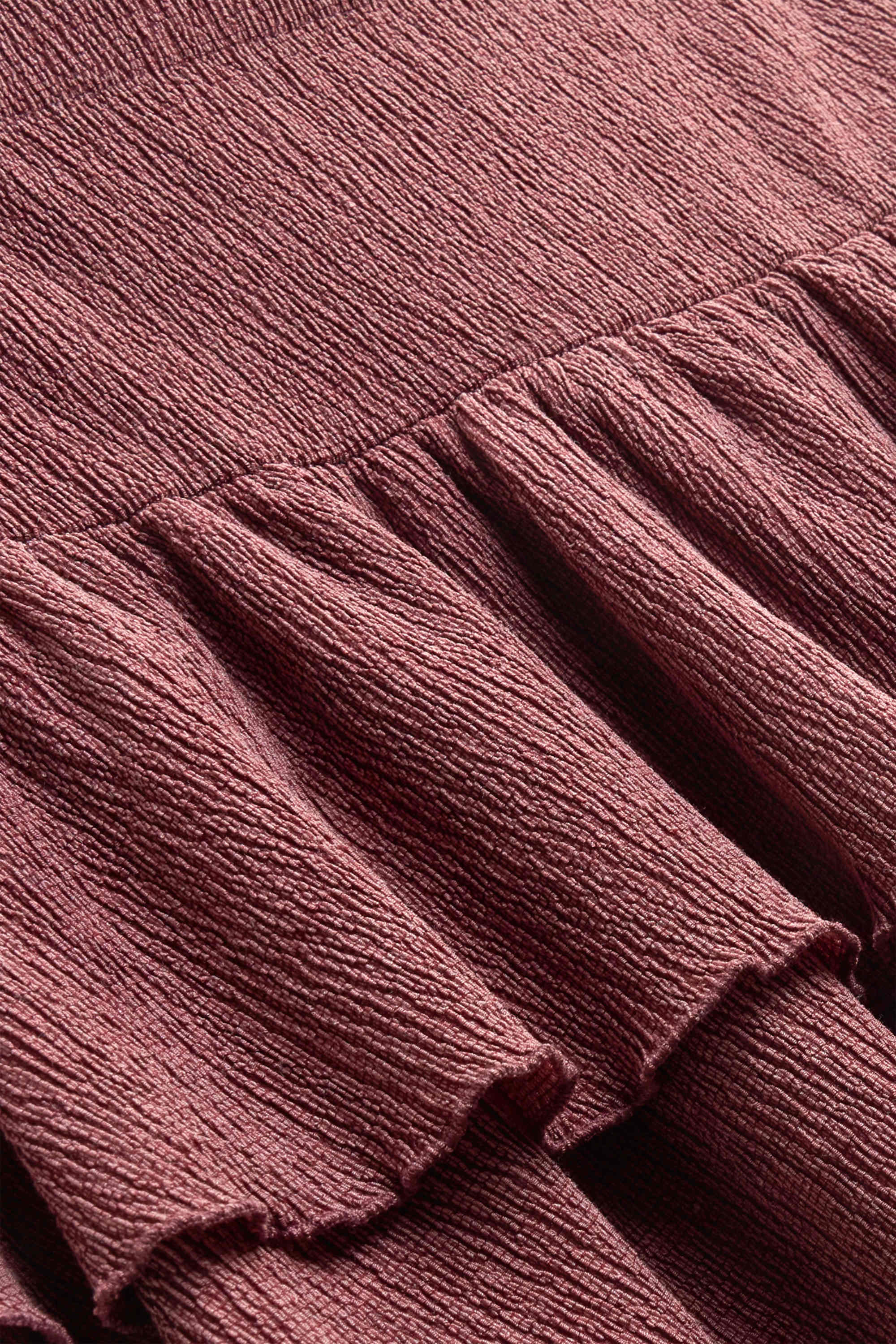 Miniskirt - textured bordeaux