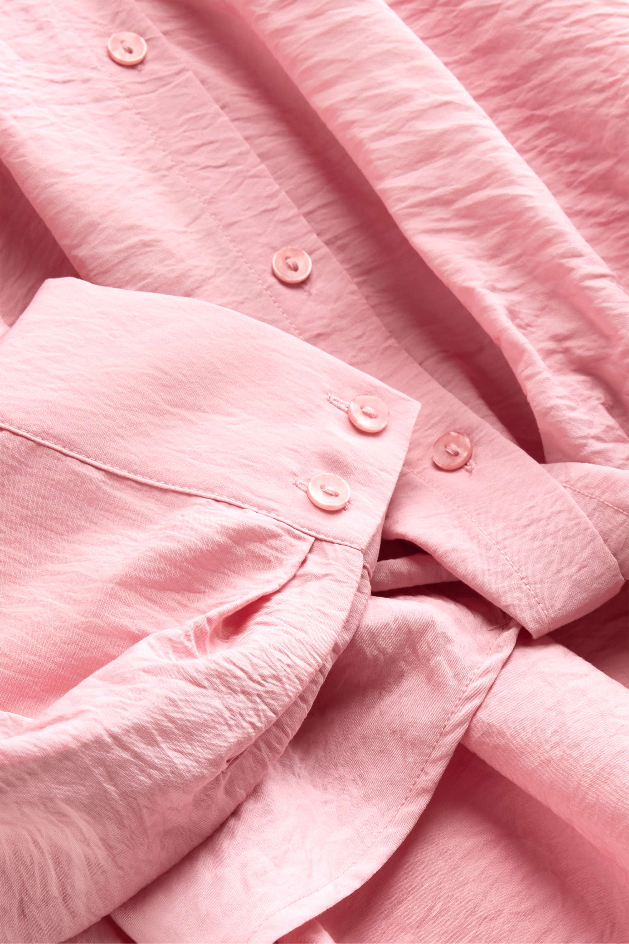 Shirt blouse with knot detail rose