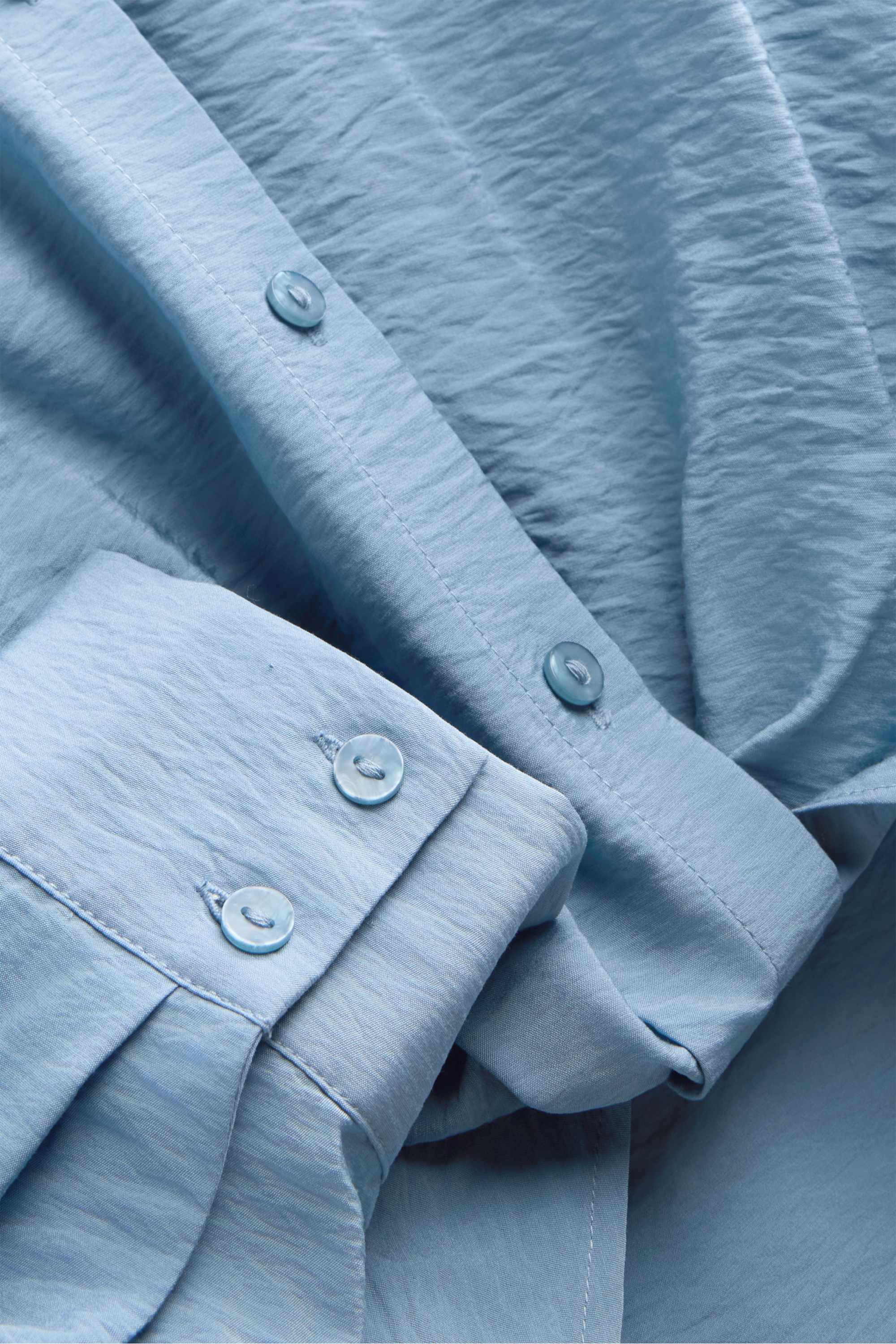 Shirt blouse with knot detail light blue