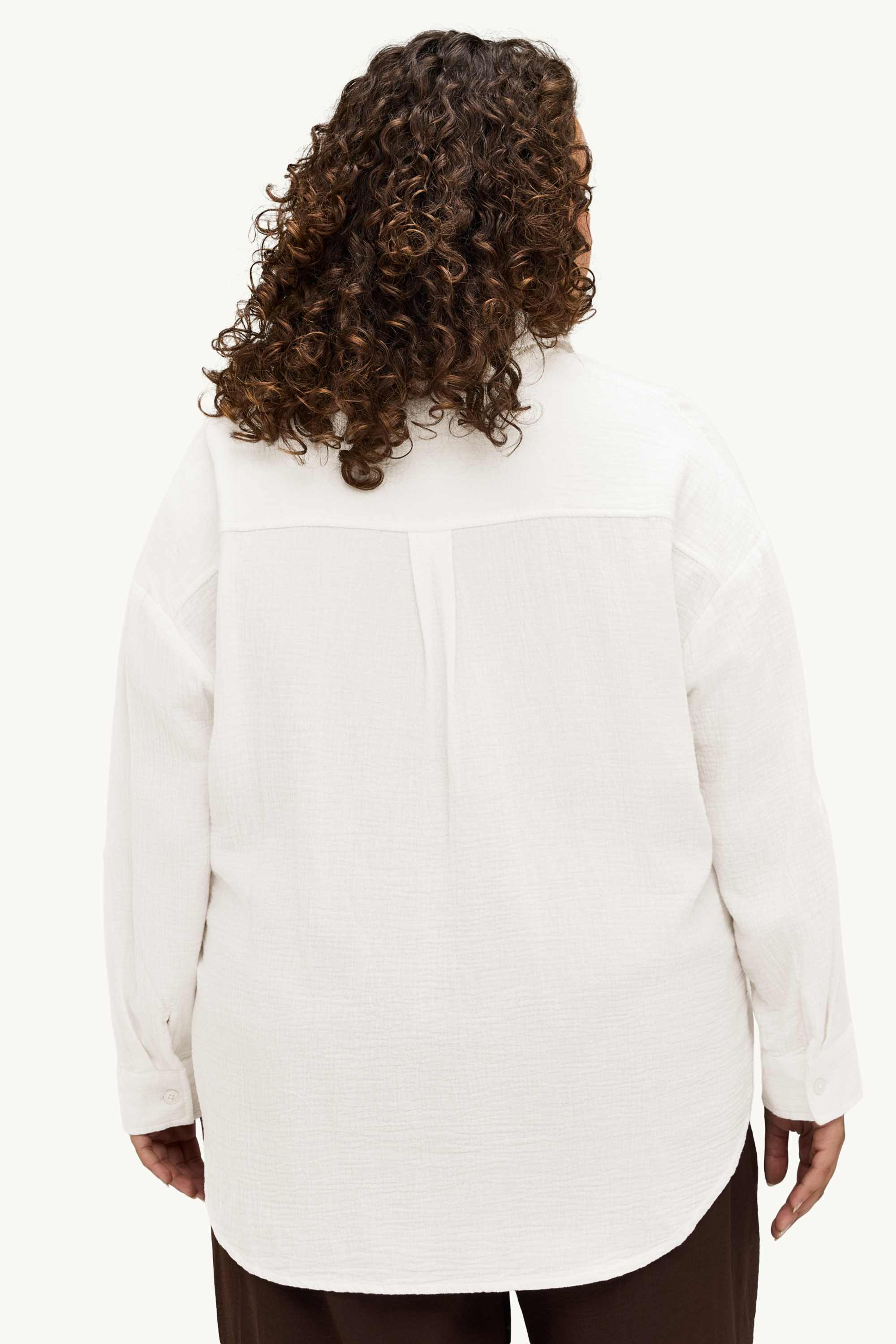 Cheesecloth blouse cremewhite